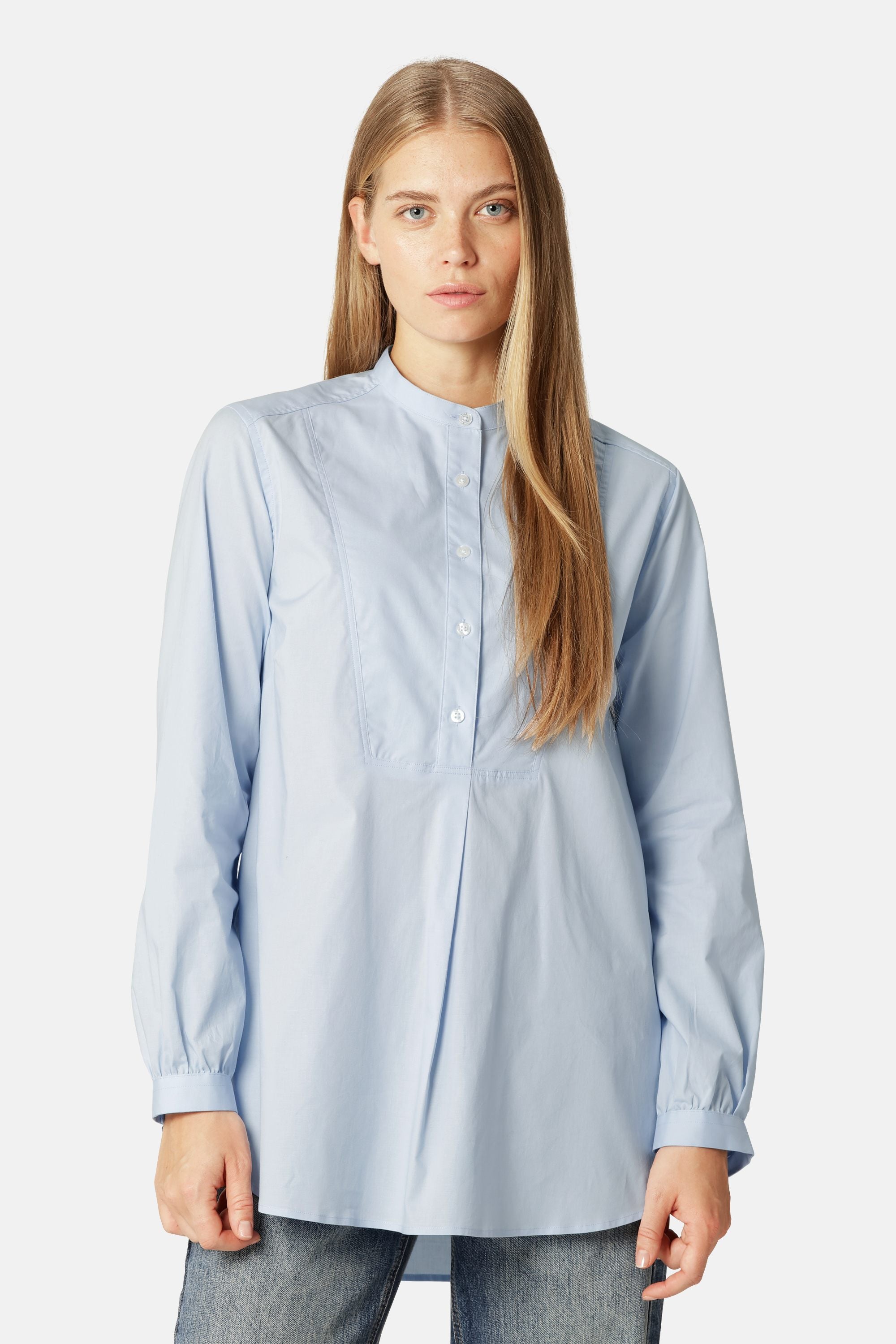 Classic Shirt Long Back - Heather