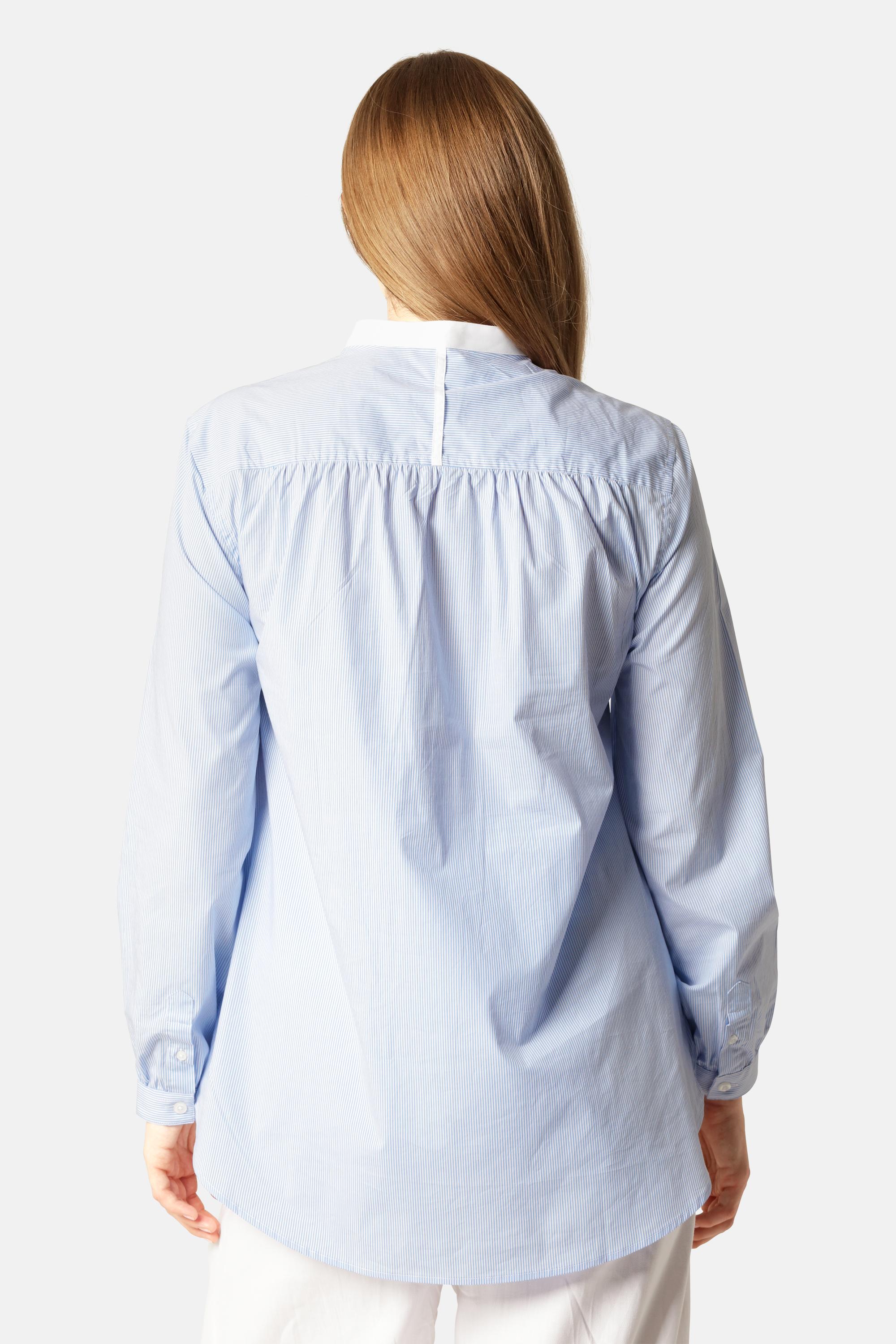 Classic Shirt Long Back Stripes - Heather