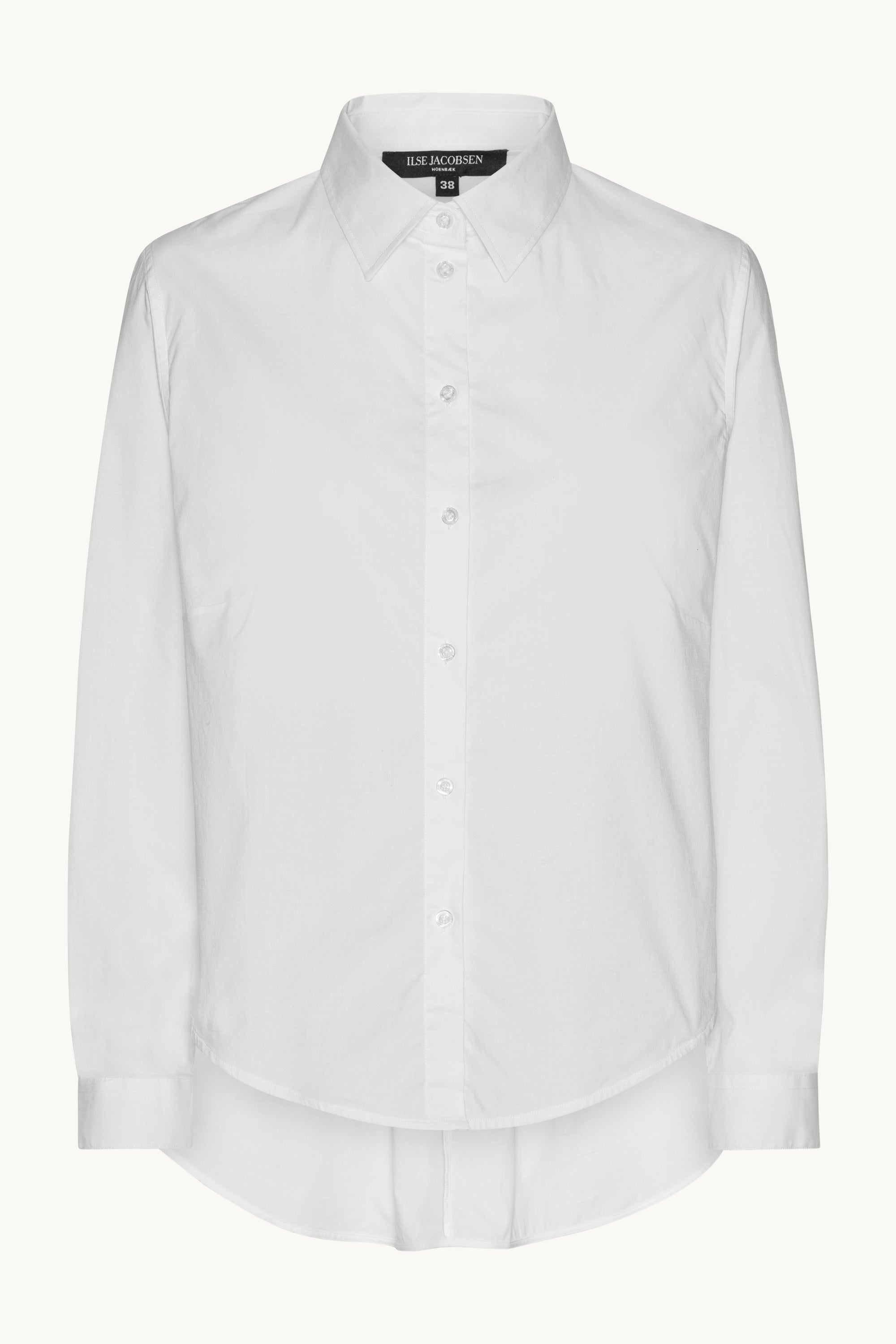 white flowy dress shirt Shirt Flowy Back main image 1
