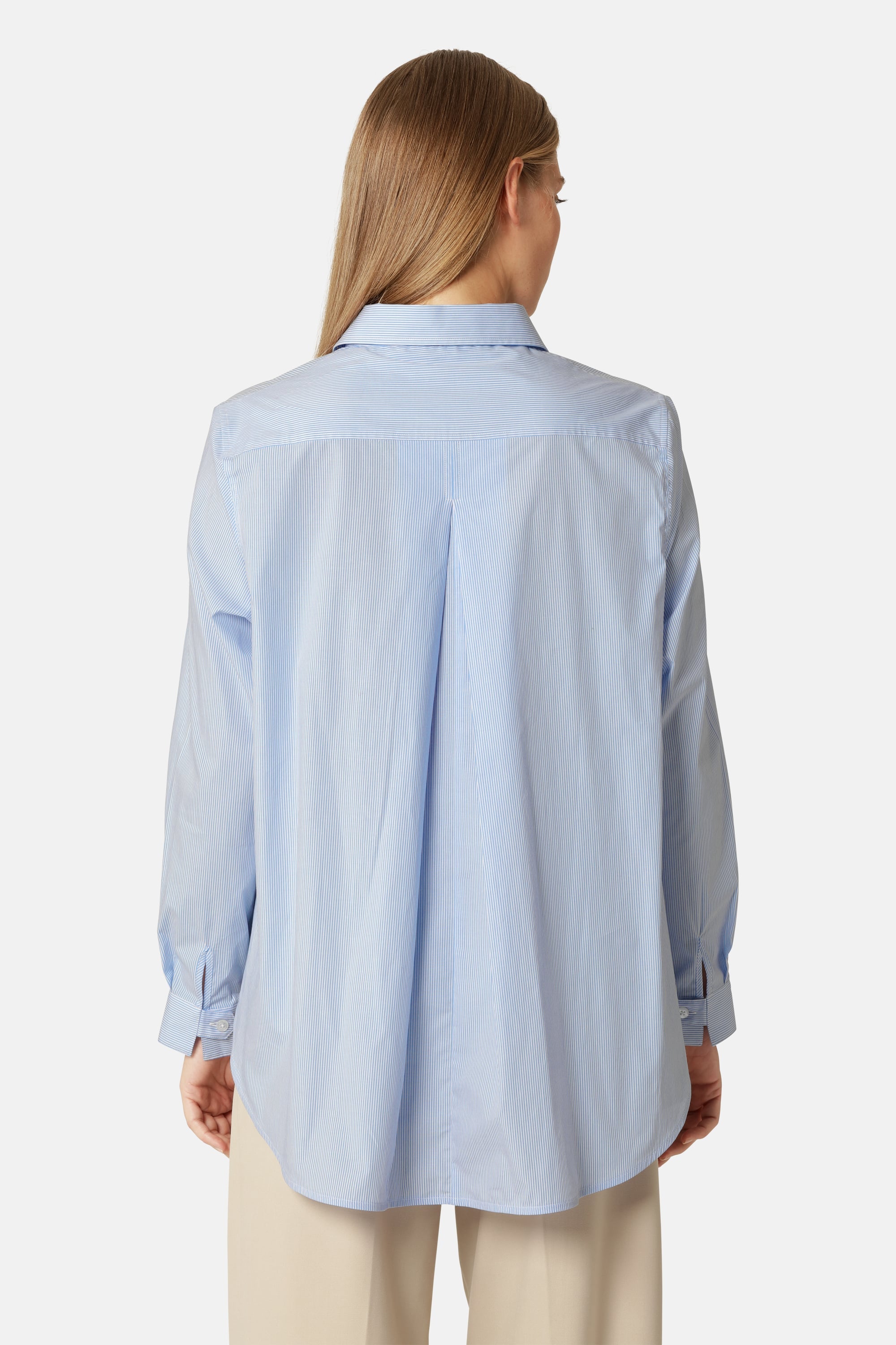 Shirt Flowy Back Stripes - Heather