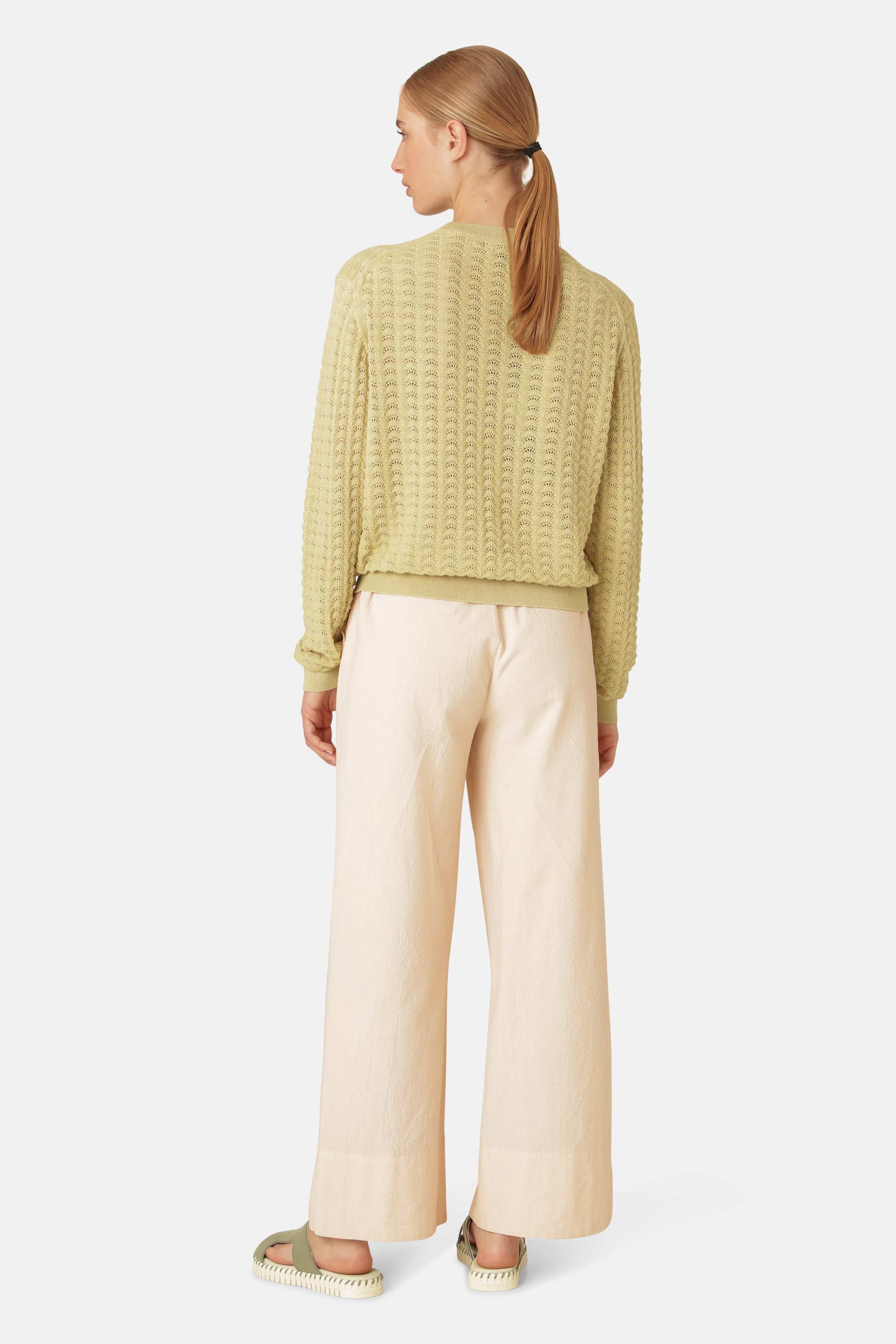 Ilse Jacobsen Hornbæk Miscellaneous Crew Neck Clothes 459 Olive Grass