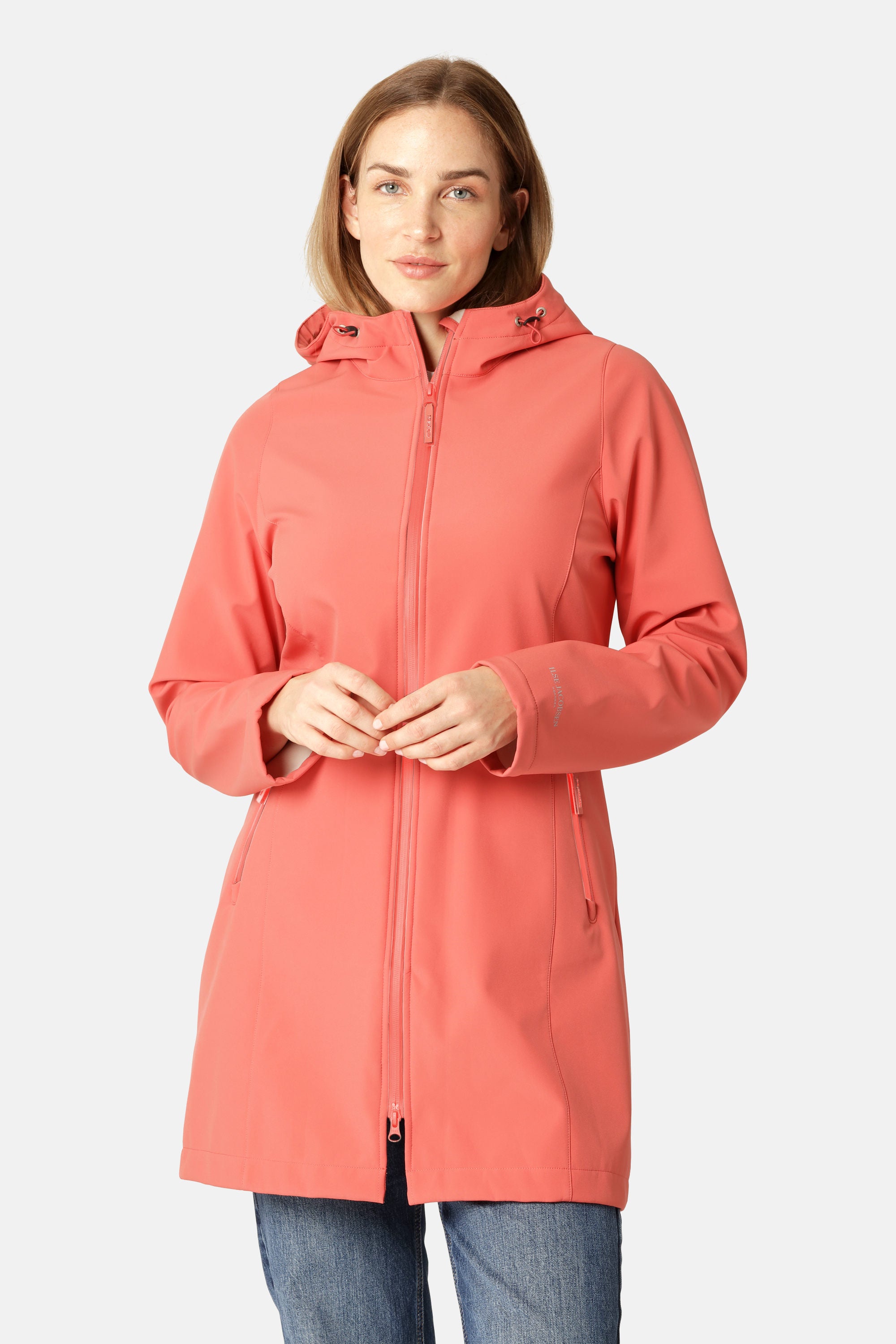 Softshell Raincoat - Spiced Coral