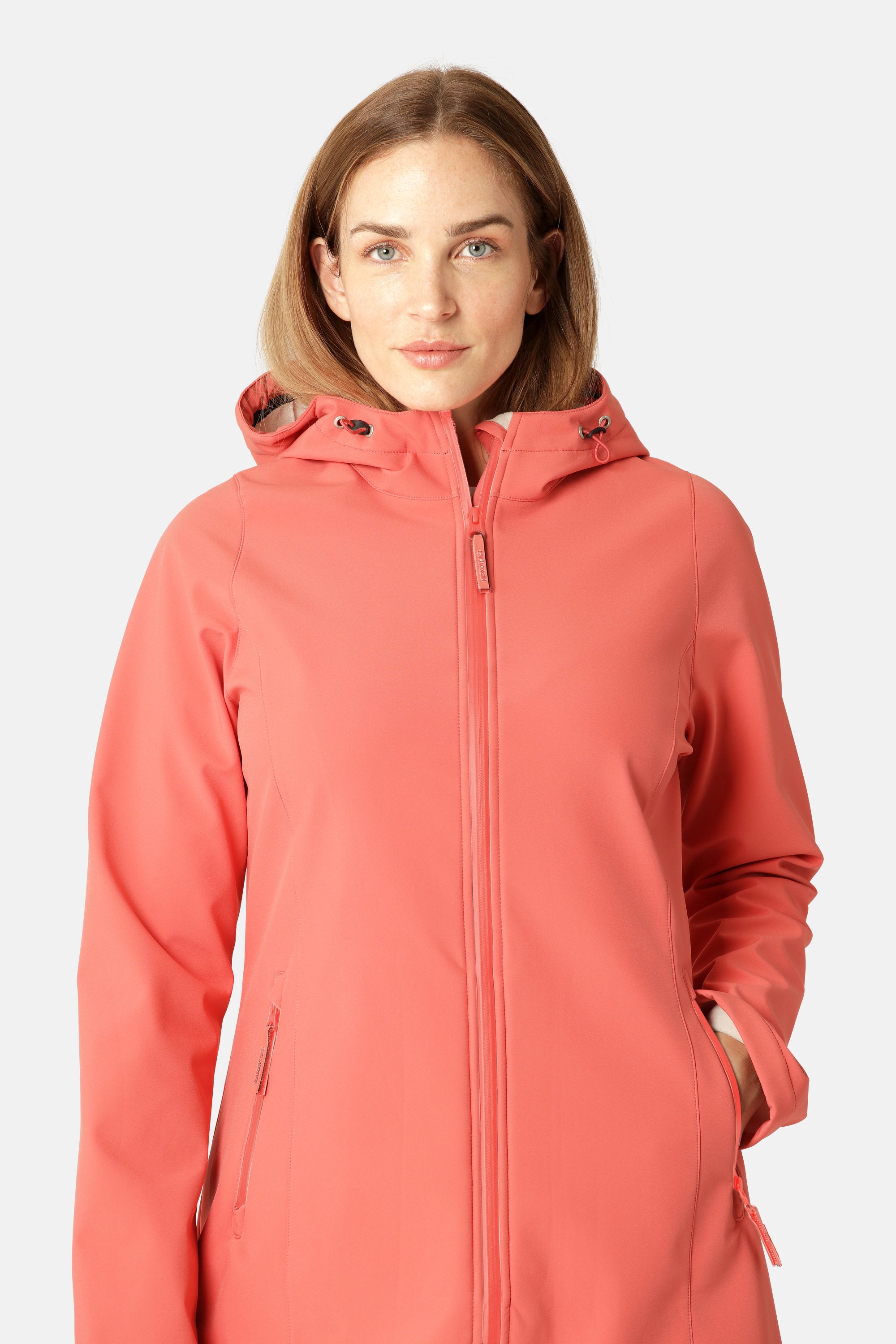 Softshell Raincoat - Spiced Coral
