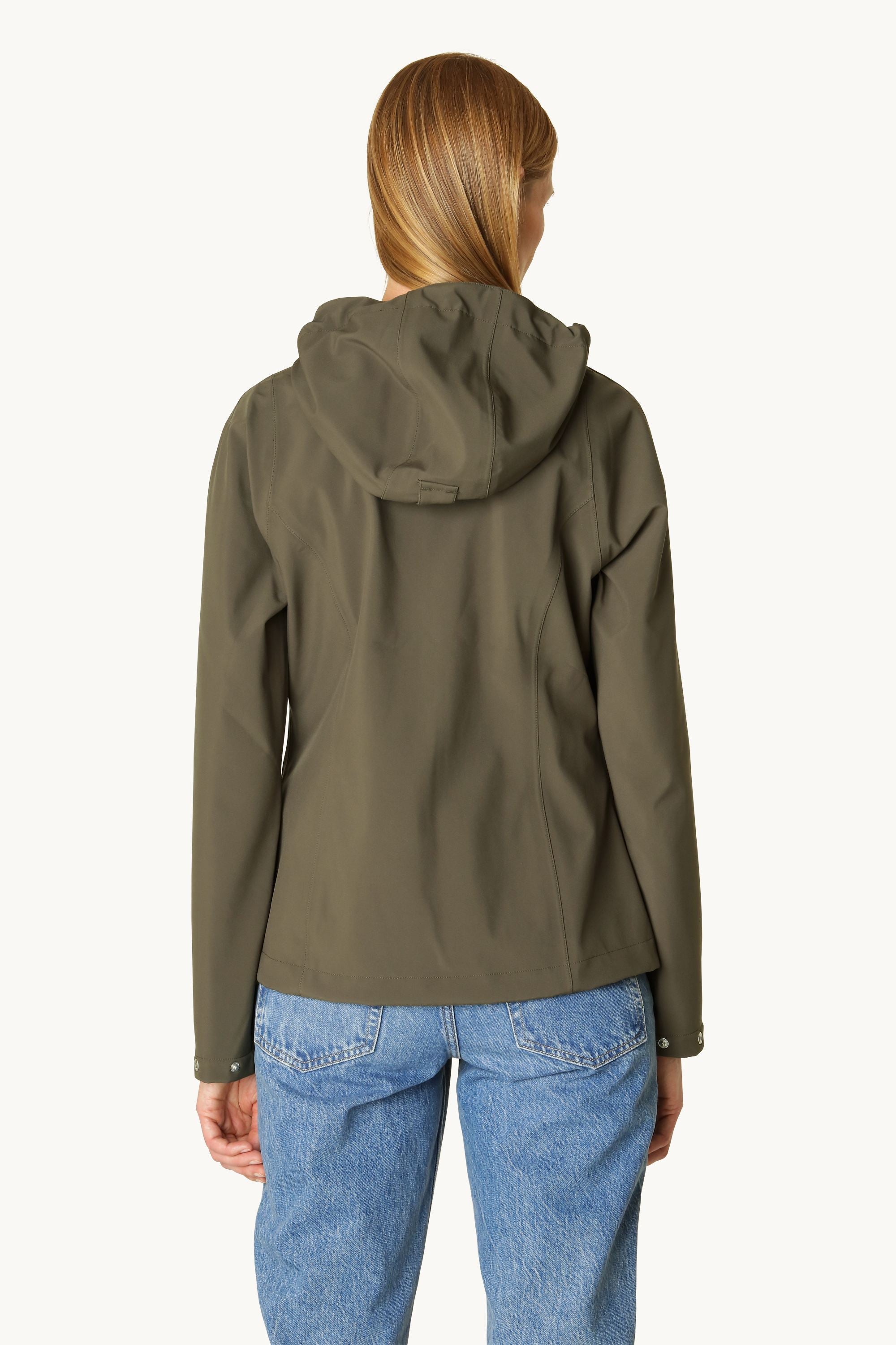 Short Softshell Raincoat - Army