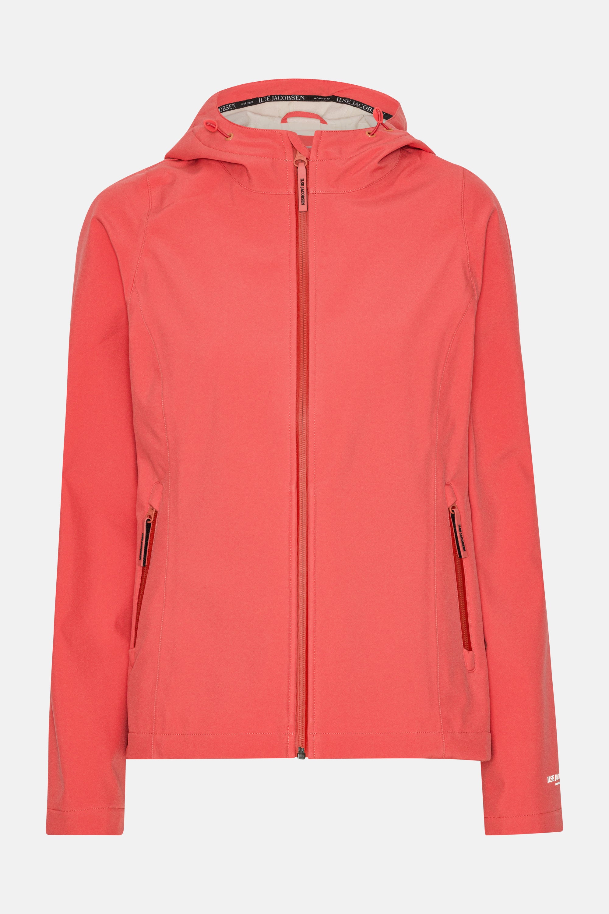 Short Softshell Raincoat - Spiced Coral