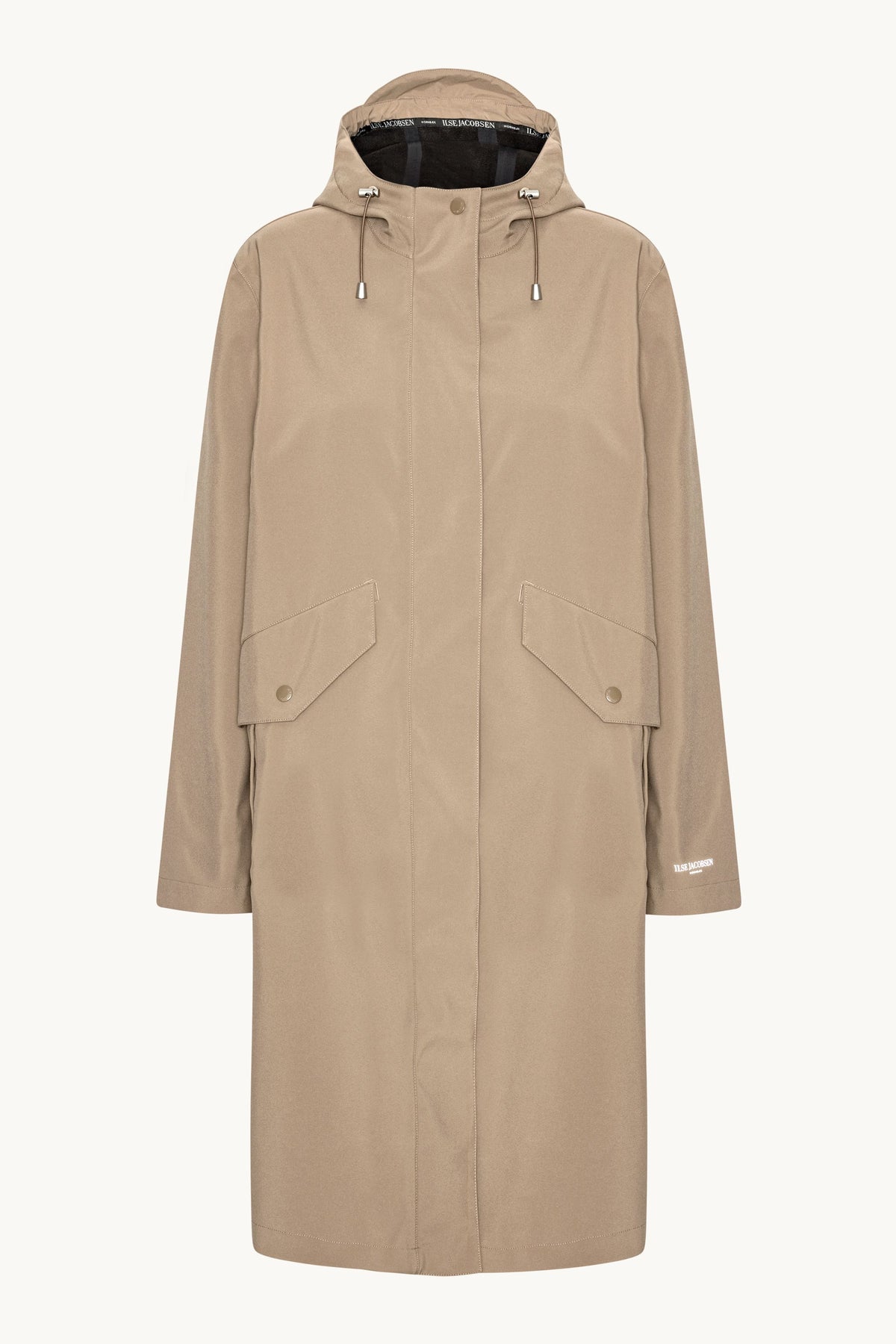 Long Softshell Raincoat - Greige