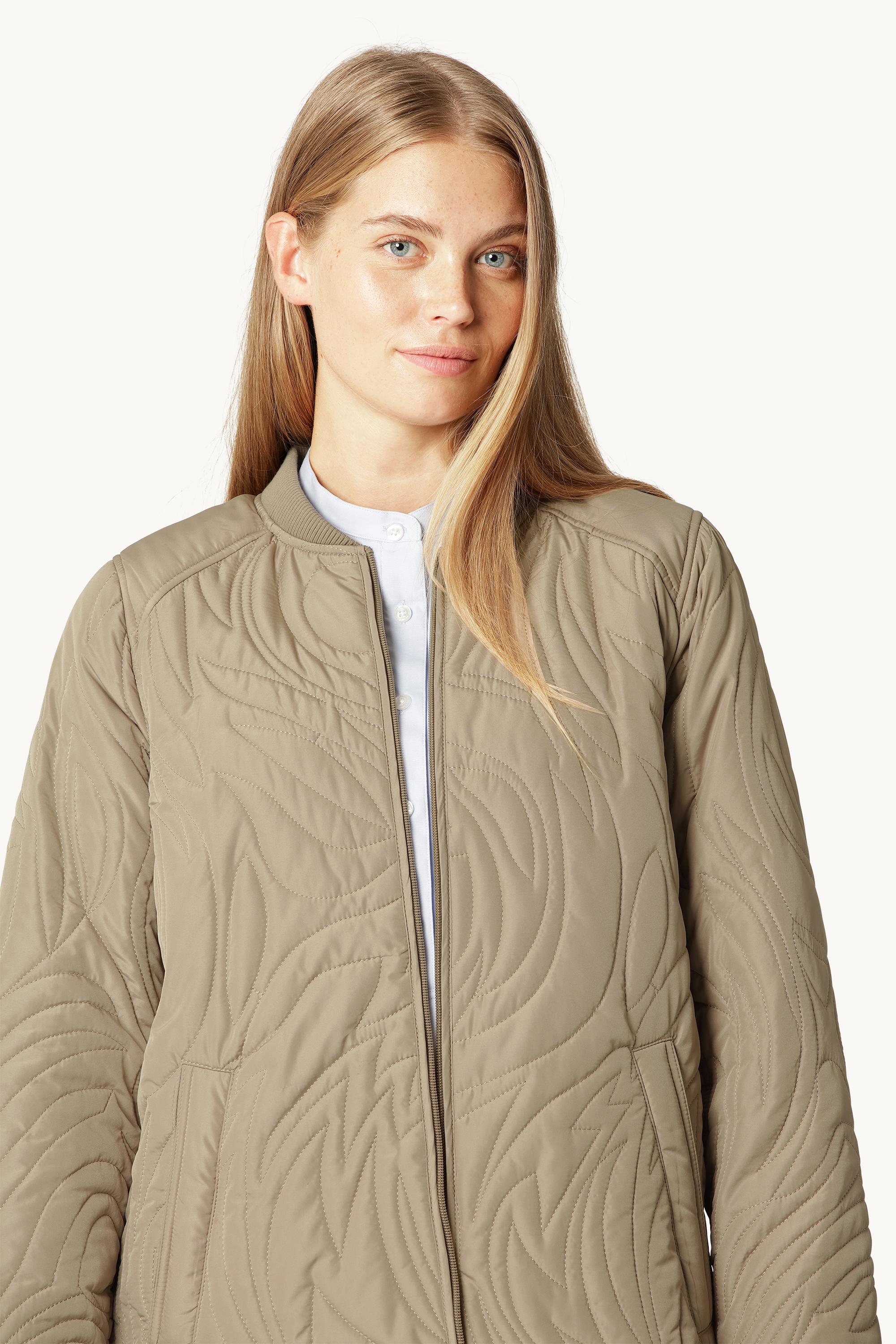 Short Quilt Jacket - Greige