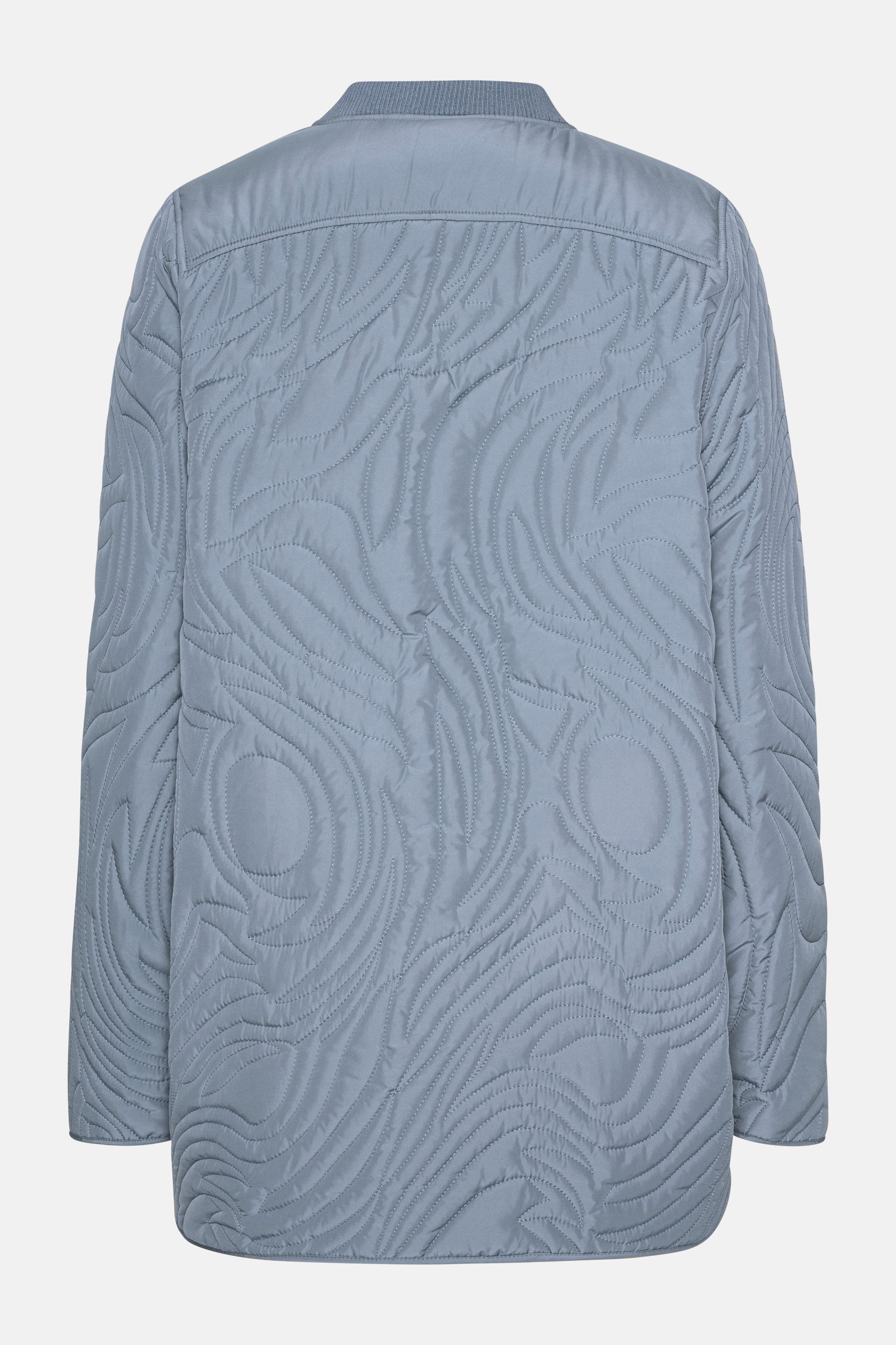 Short Quilt Jacket - Grey Blue