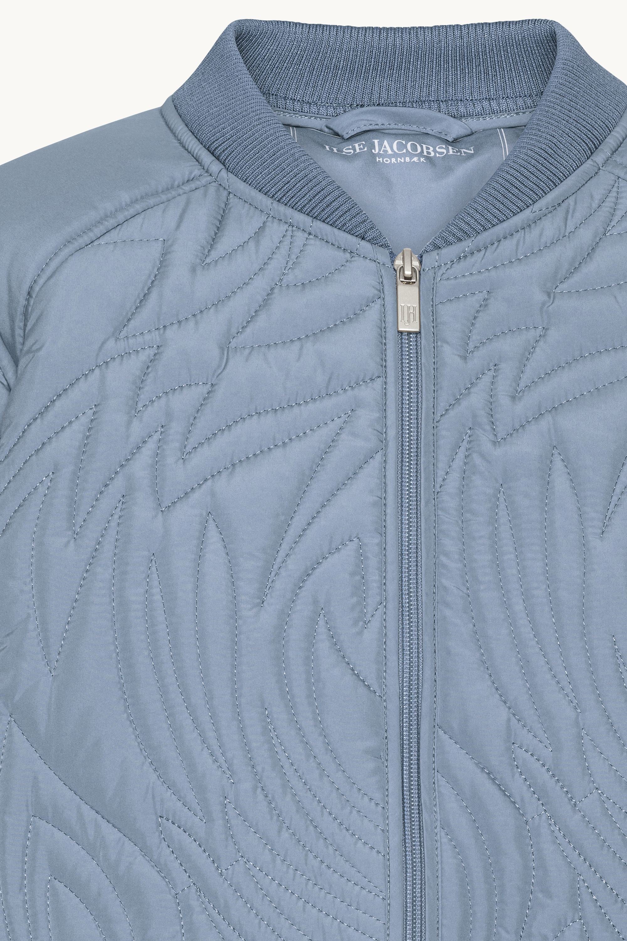 Short Quilt Jacket - Grey Blue