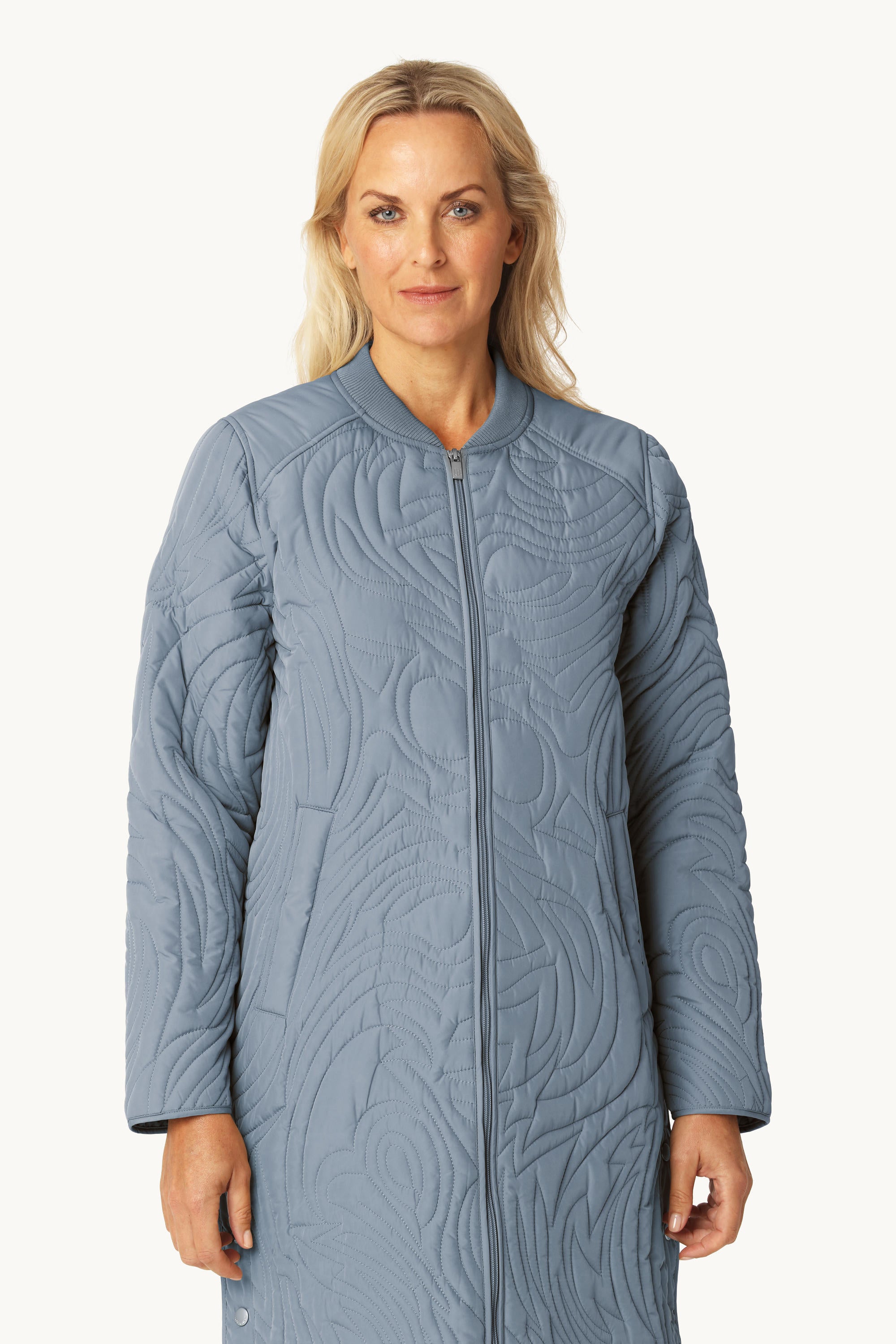 Quilt Jacket - Grey Blue