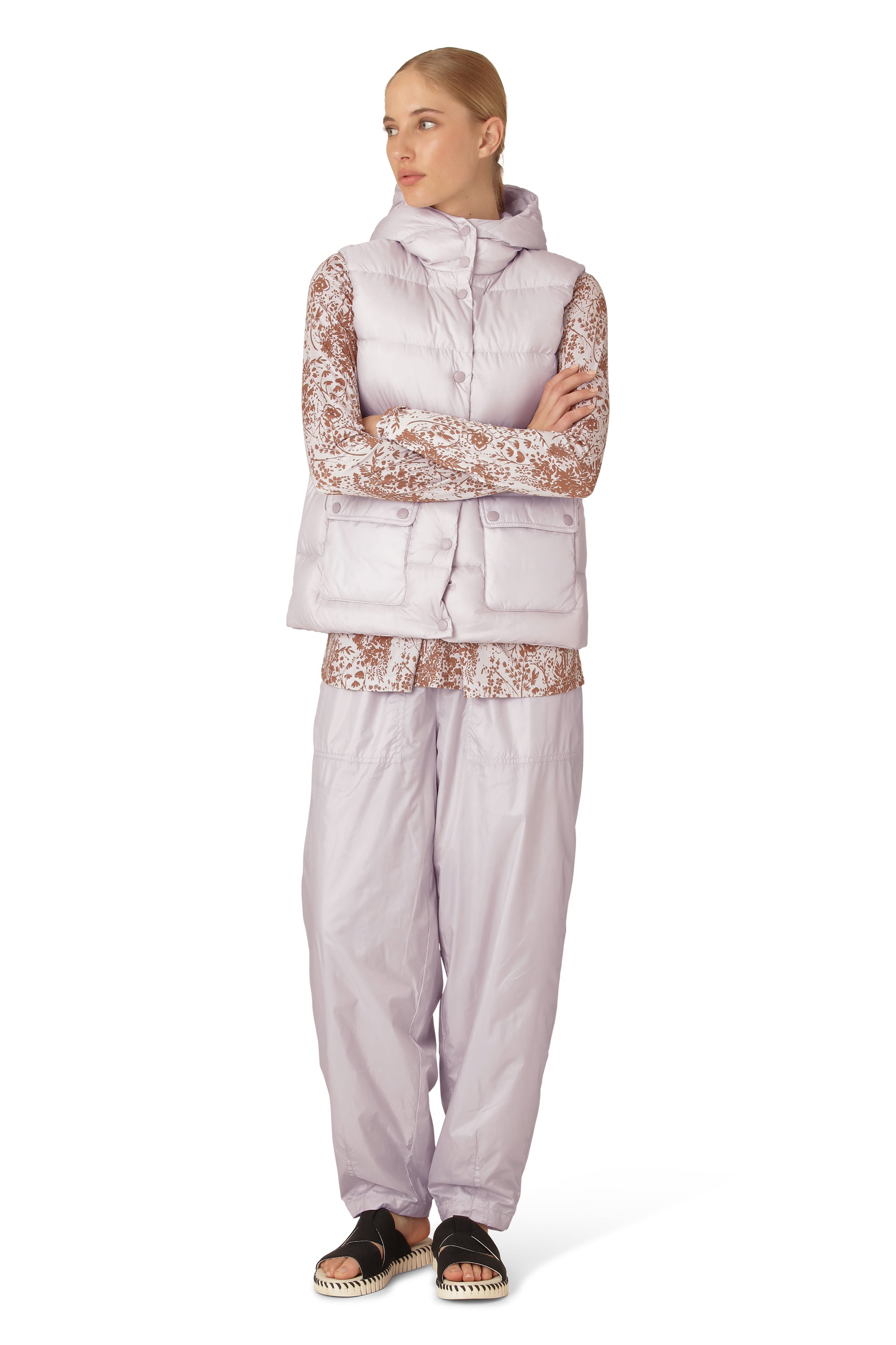 Ilse Jacobsen Hornbæk Outerwear Down vest Puffer vest 549 Concrete