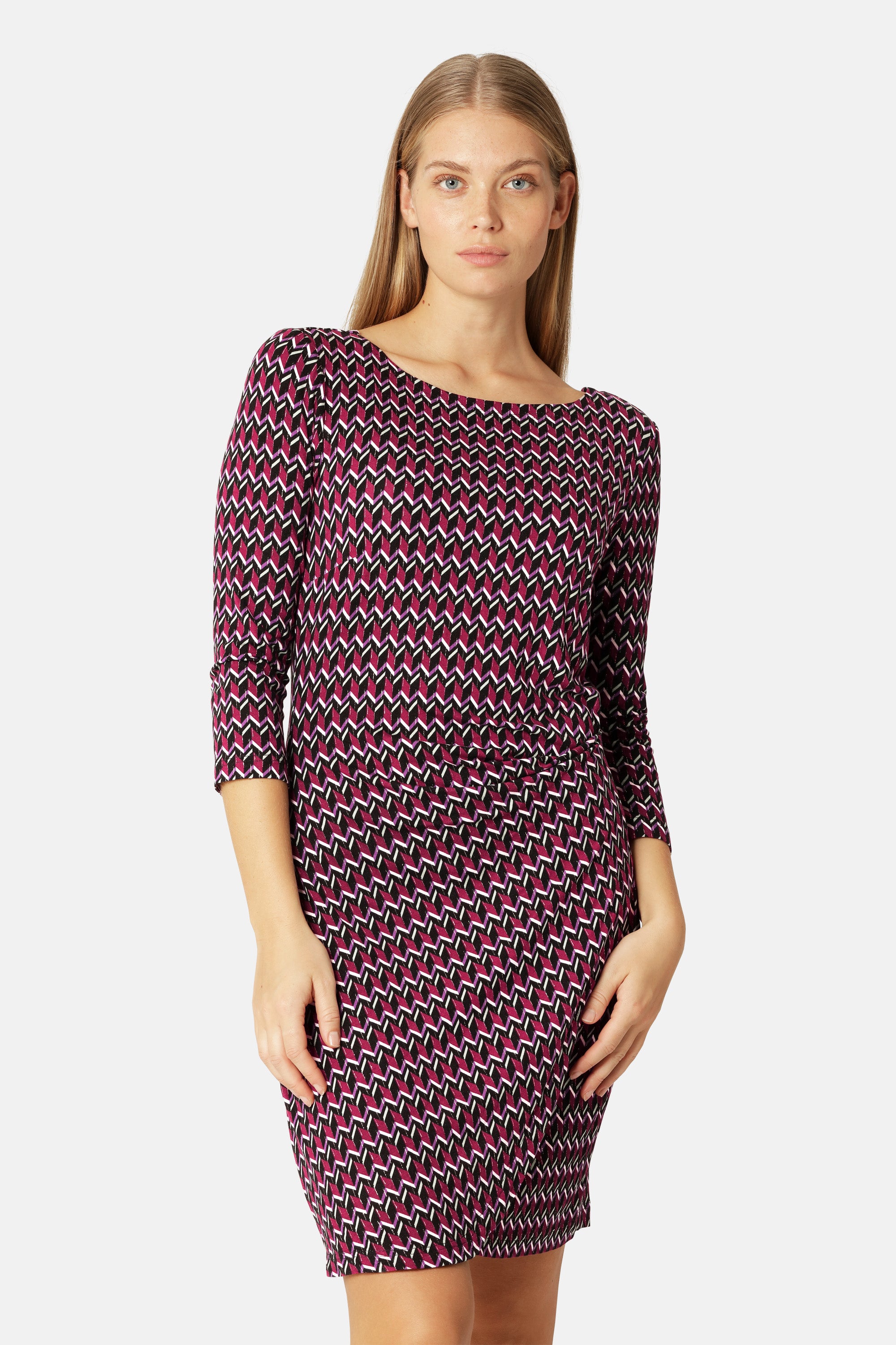 Ilse Jacobsen Hornbæk Womenswear Elisa Harlekin Knot Dress Clothes 908 Rosy Pink