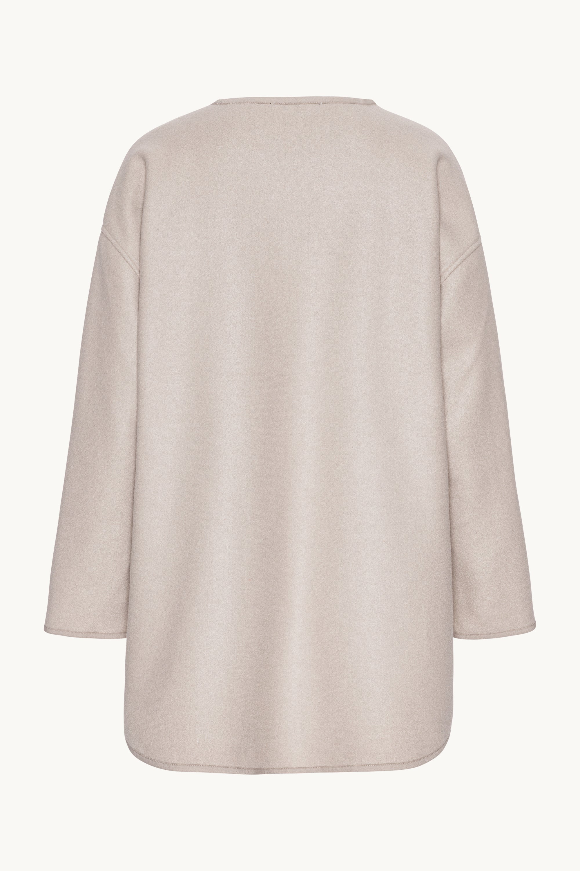 Felted Casual Jacket - White Pepper