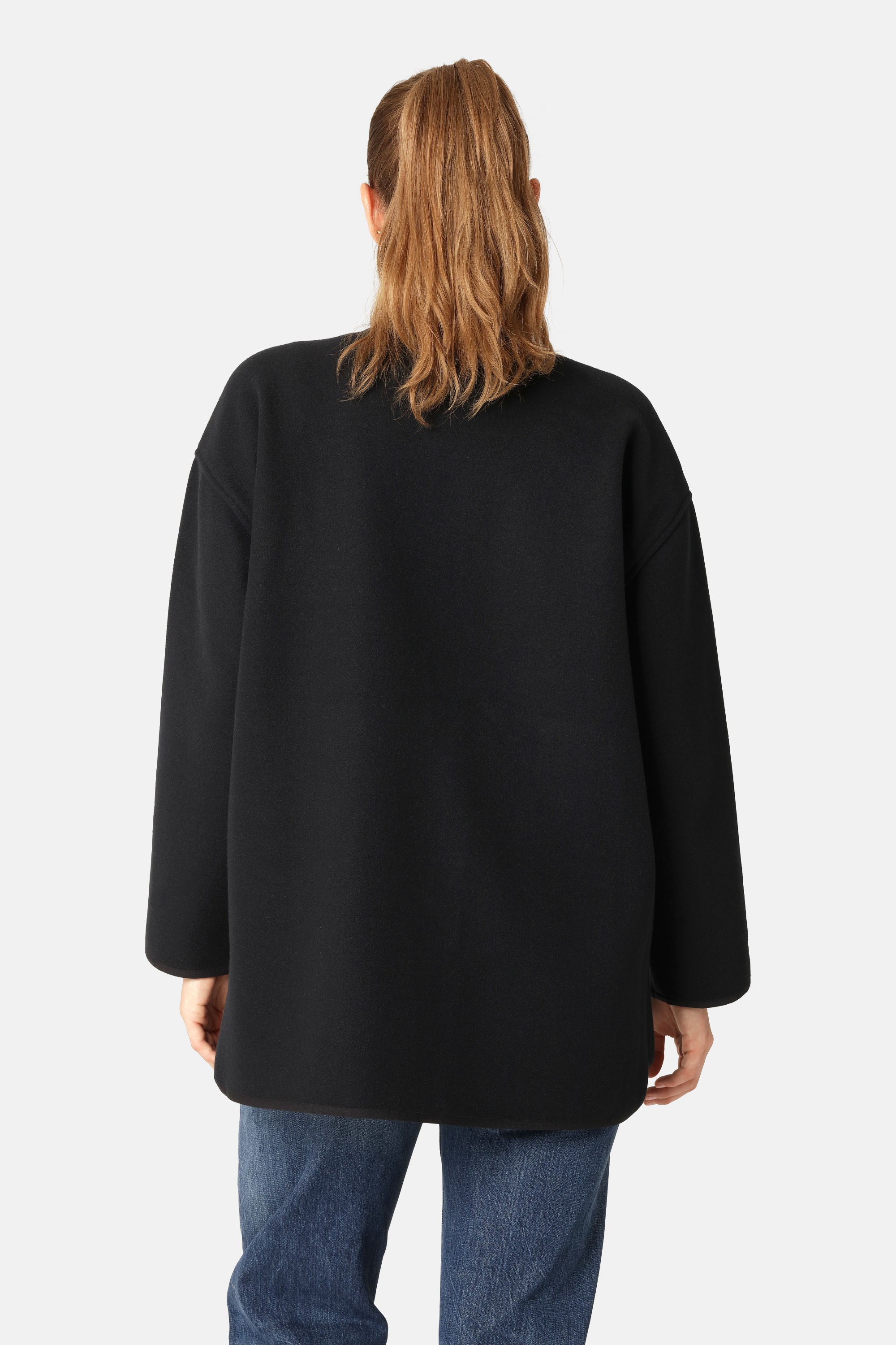 Felted Casual Jacket - Dark Indigo