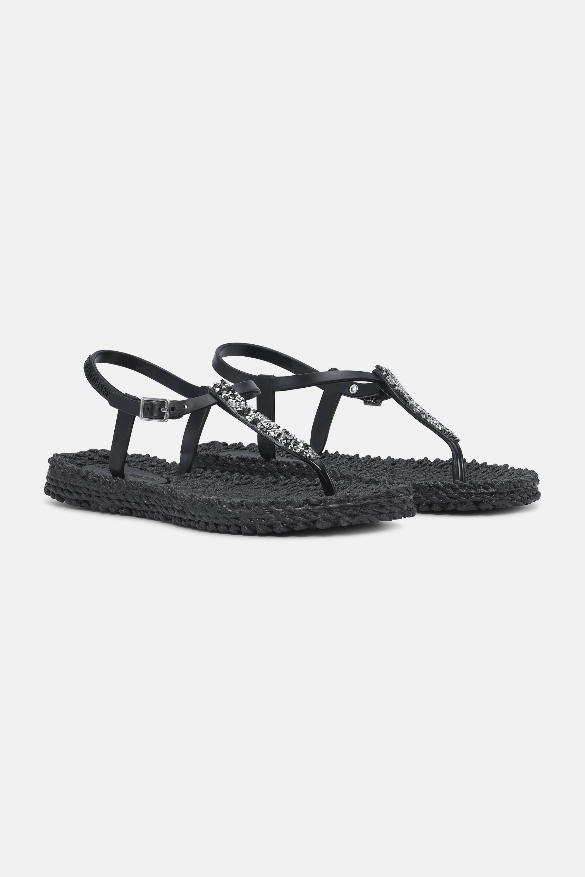 Ilse Jacobsen Hornbæk Footwear Flip Flops With Rhinstones Flip-flops 001 Black