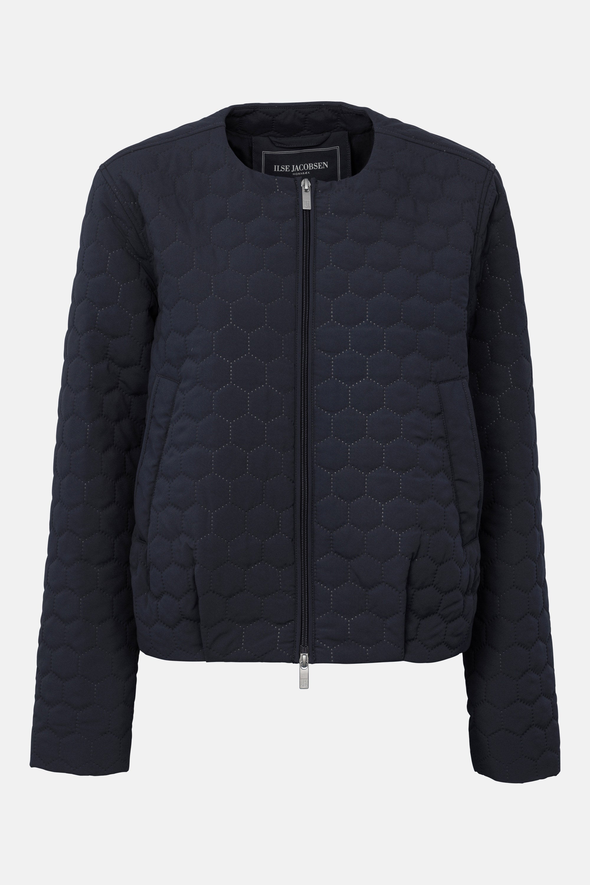 Short Quilted Jacket - Dark Indigo
