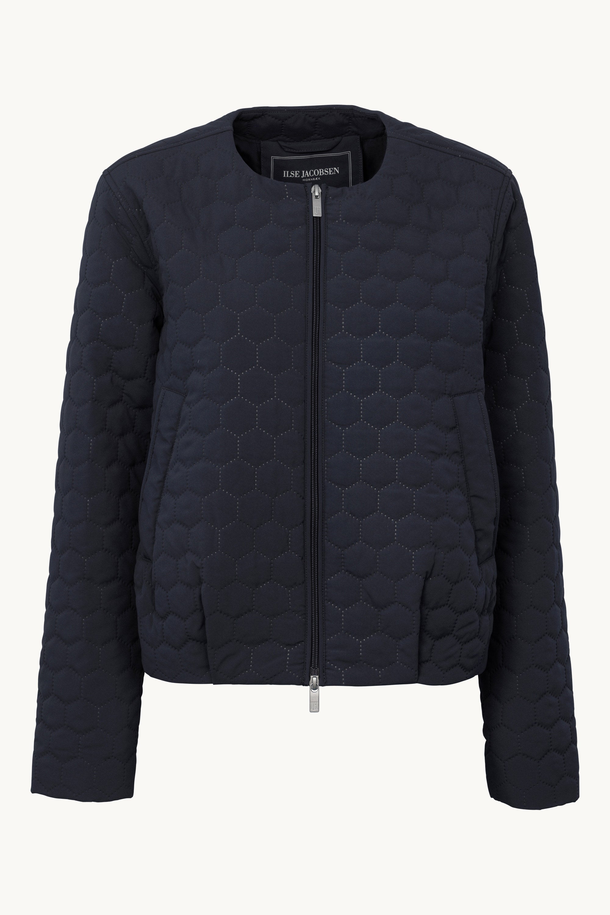 Short Quilted Jacket - Dark Indigo