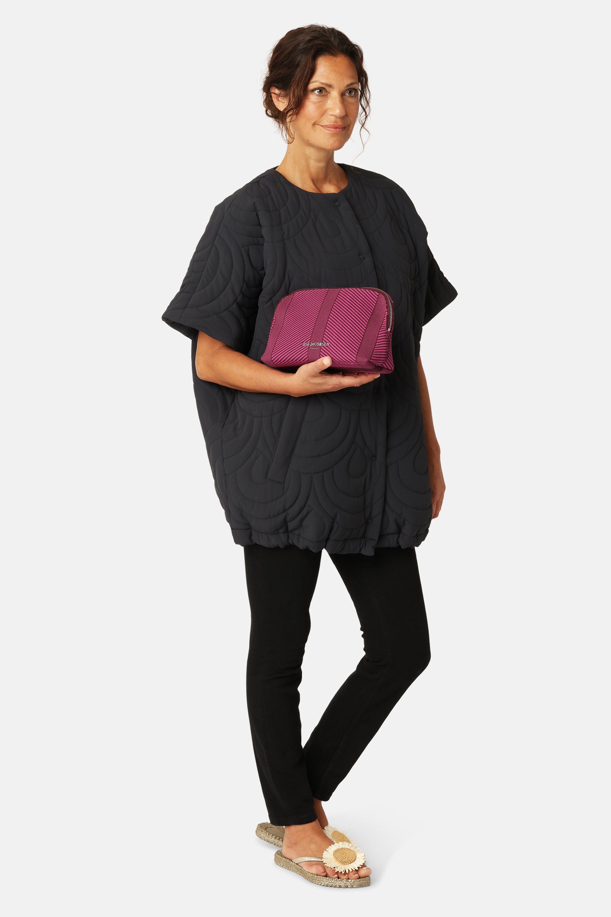 Knitted Makeup Bag - Opera Mauve Magenta Haze