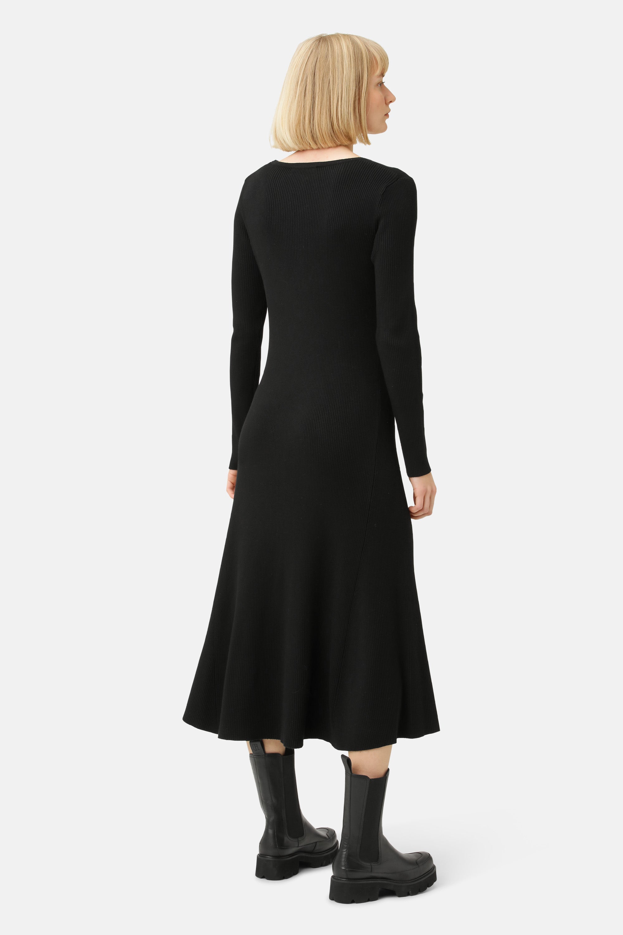 Ilse Jacobsen Hornbæk Miscellaneous Knit Dress Clothes 001 Black