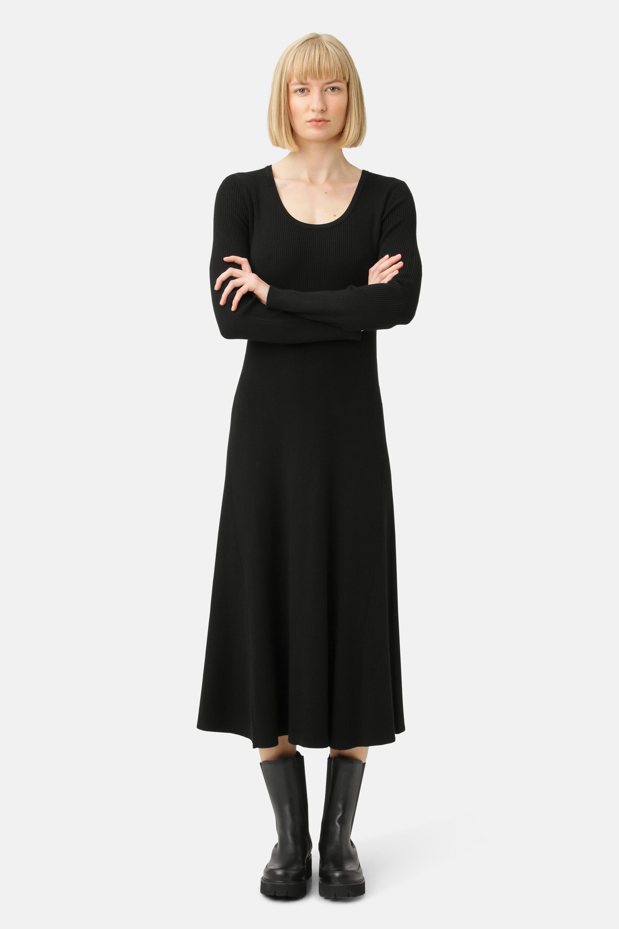 Ilse Jacobsen Hornbæk Miscellaneous Knit Dress Clothes 001 Black