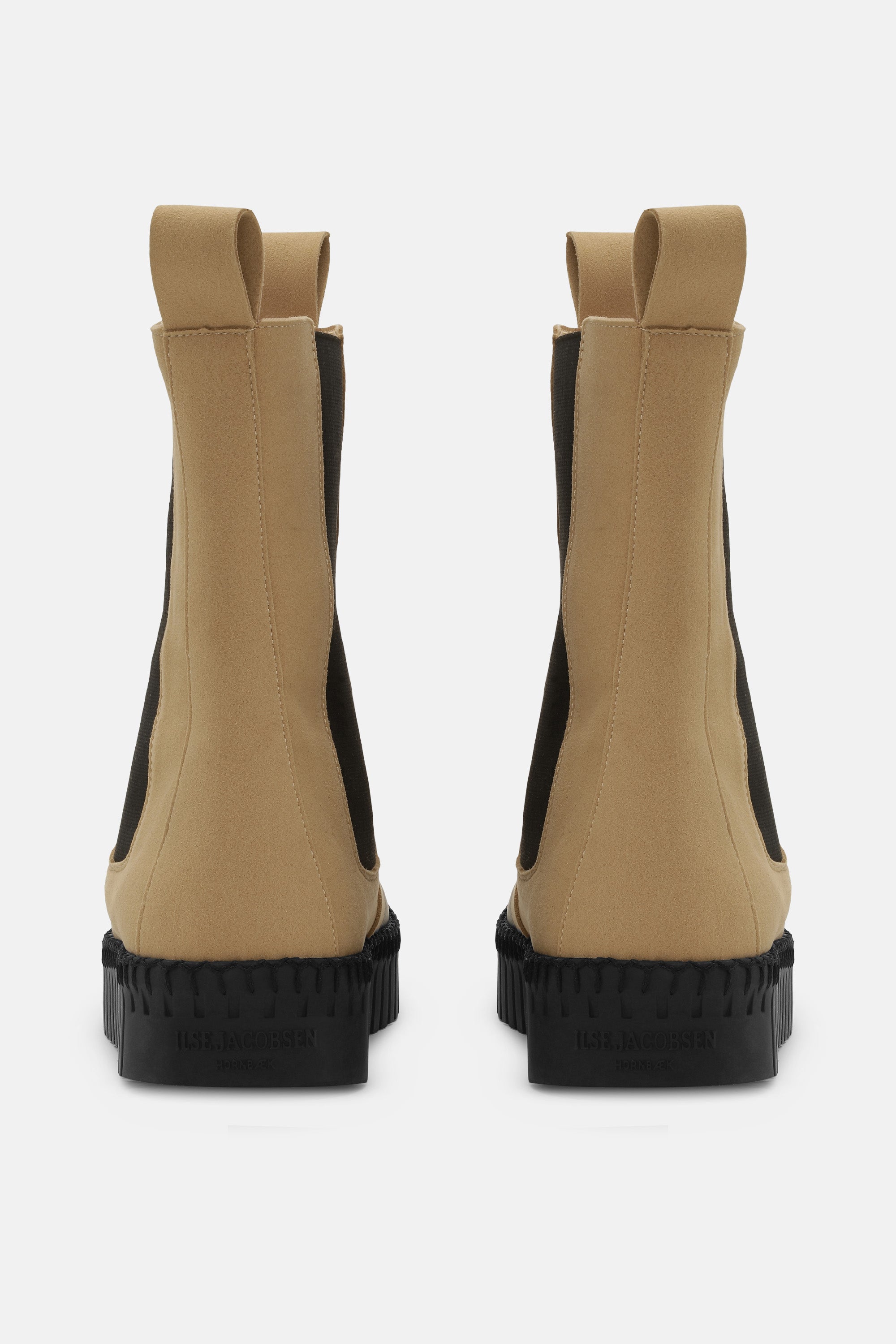 Ilse Jacobsen Hornbæk Footwear Long Chelsea Boots Boots 110001 Latte Black