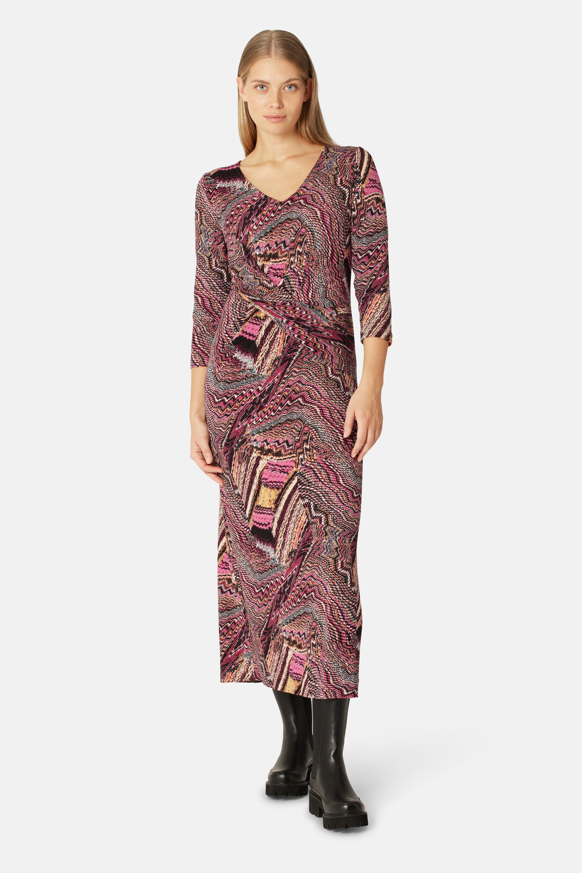 Ilse Jacobsen Hornbæk Womenswear Long Dress Clothes 908 Rosy Pink