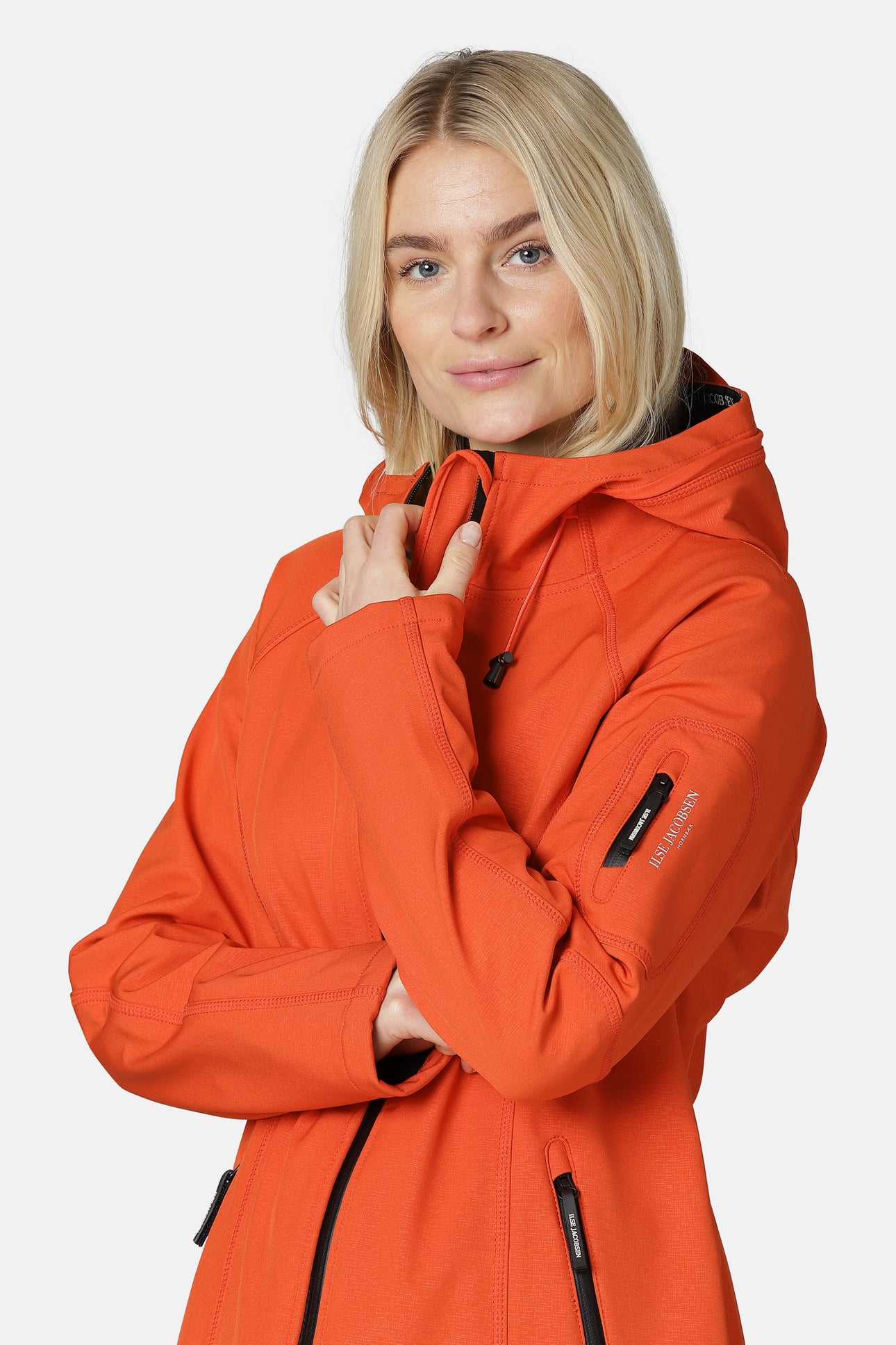 Long Raincoat - Warm Orange