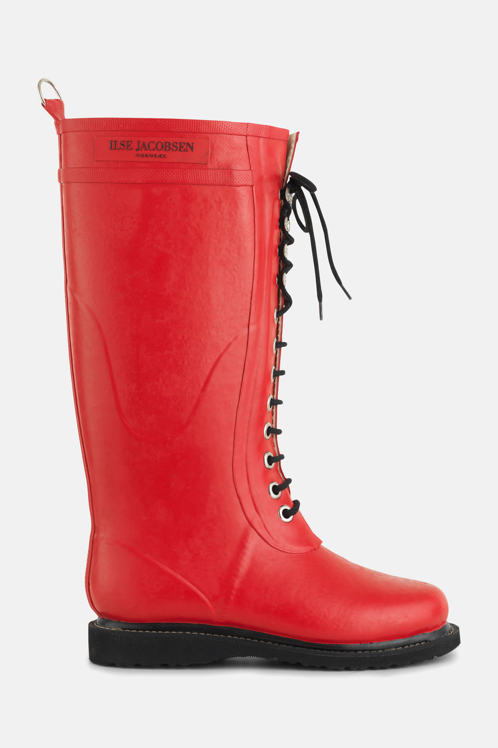 Long Rubber Boots - Deep Red