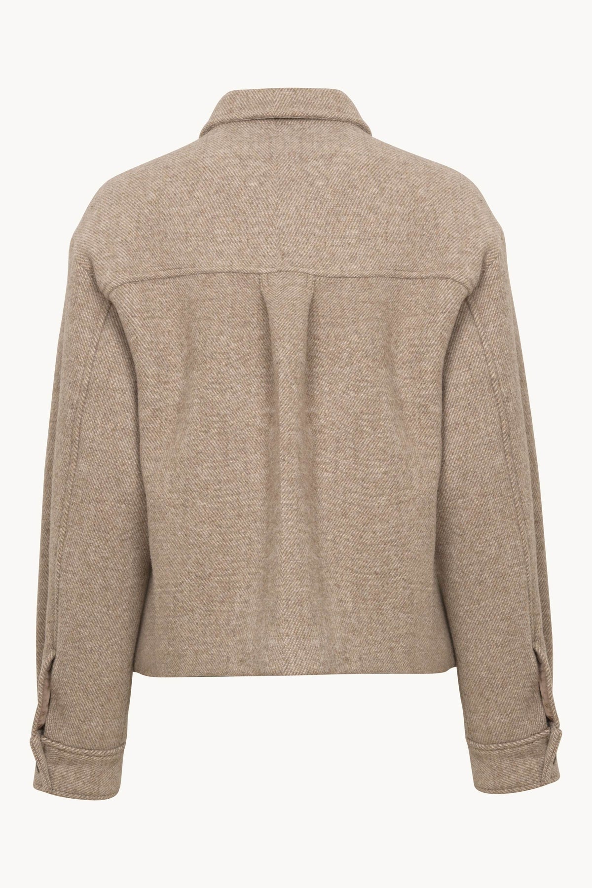 Short Buttoned Jacket - Greige