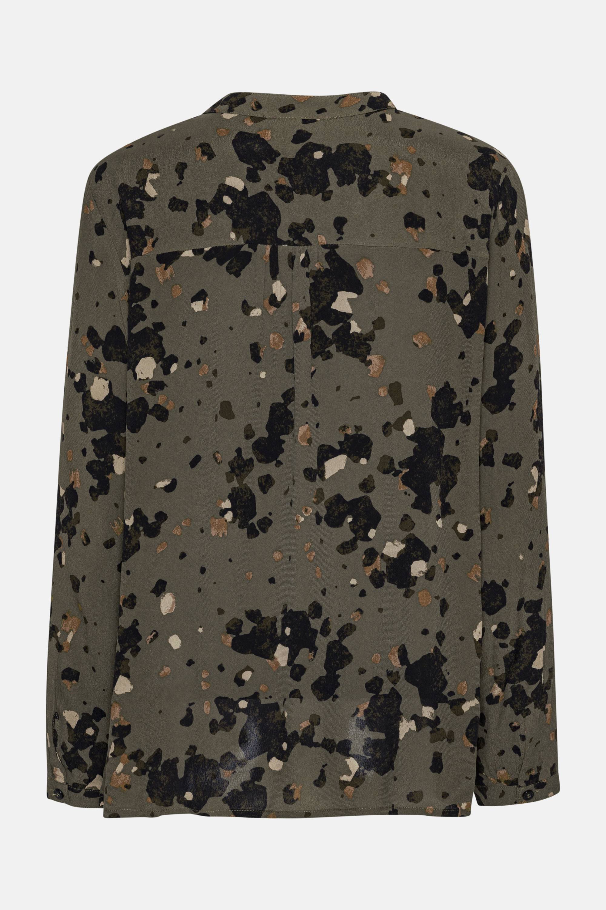 Shirt With Half Placket - Graphic Camo