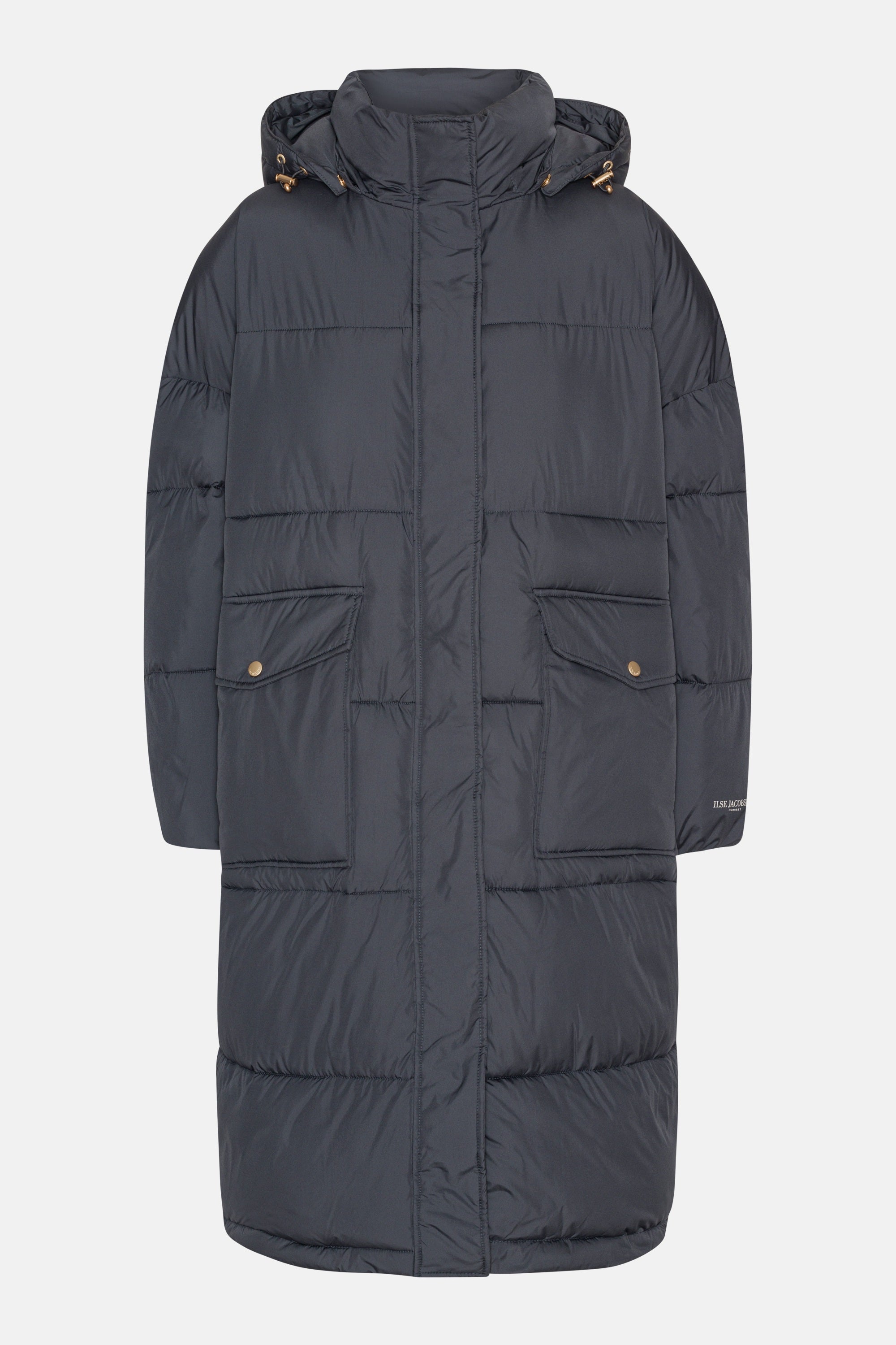 Long Padded Coat - Ombre Blue