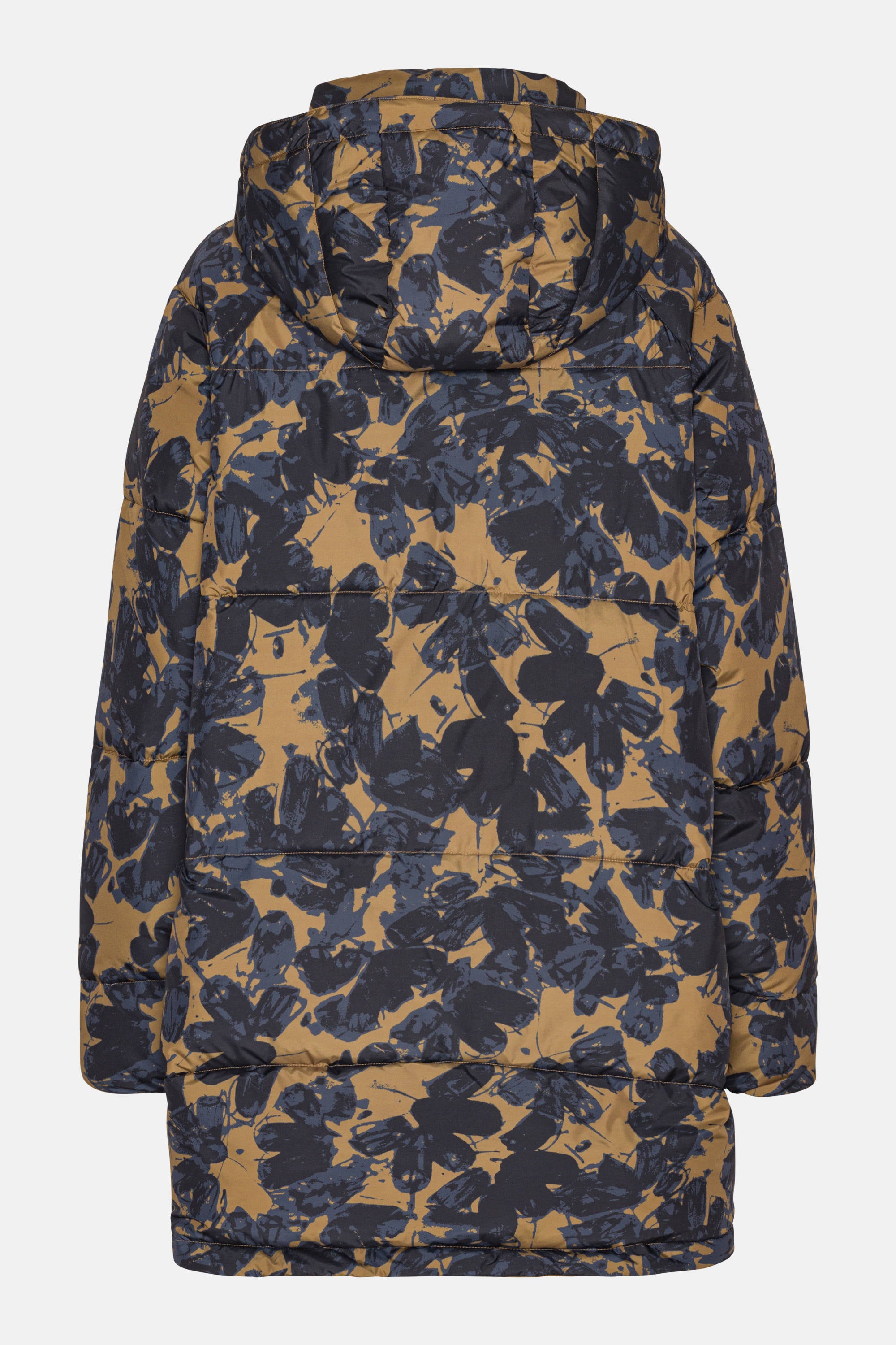 Oversized Padded Coat - Beige Butterfly