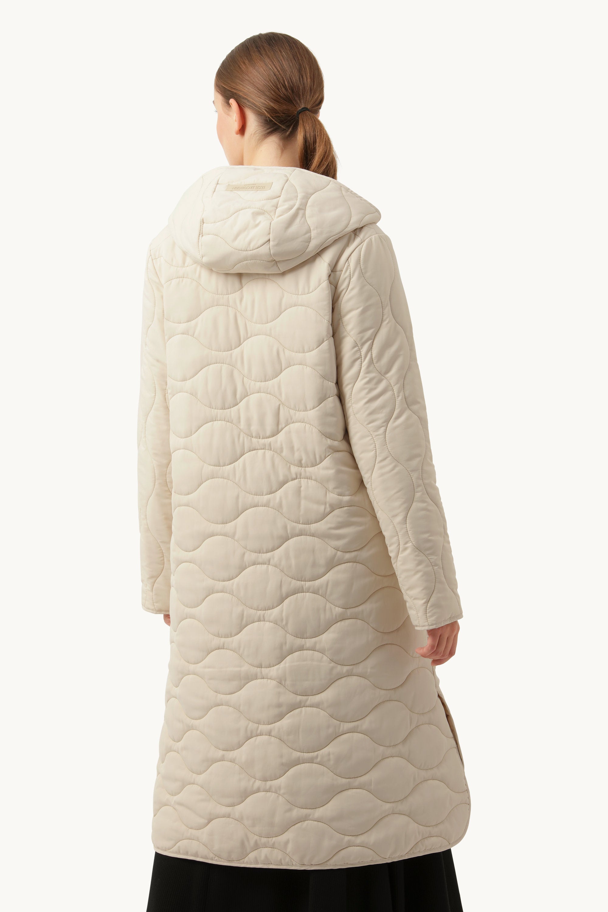 Long Quilt Coat - Light Sand