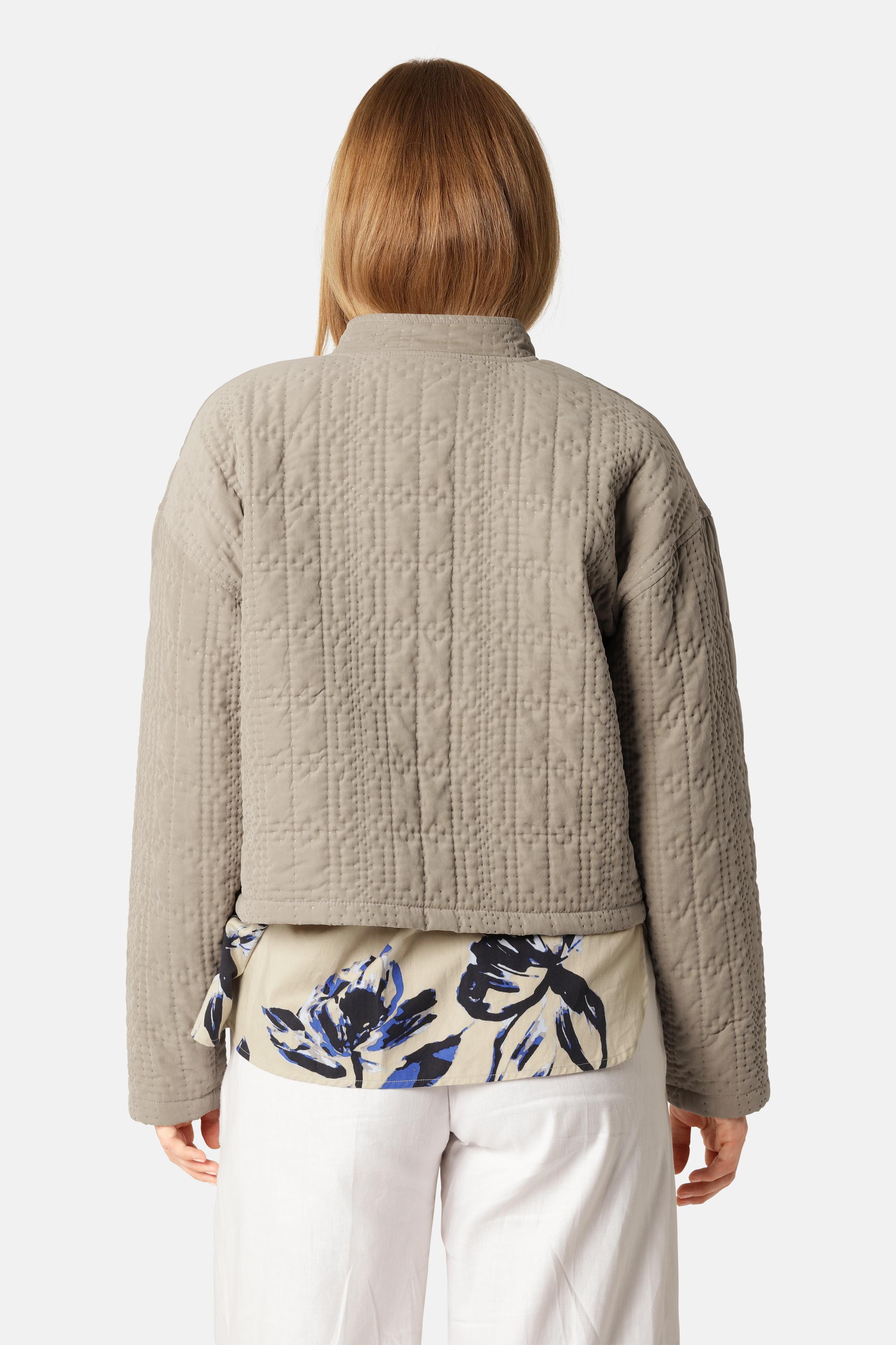 Short Quilt Jacket - Greige