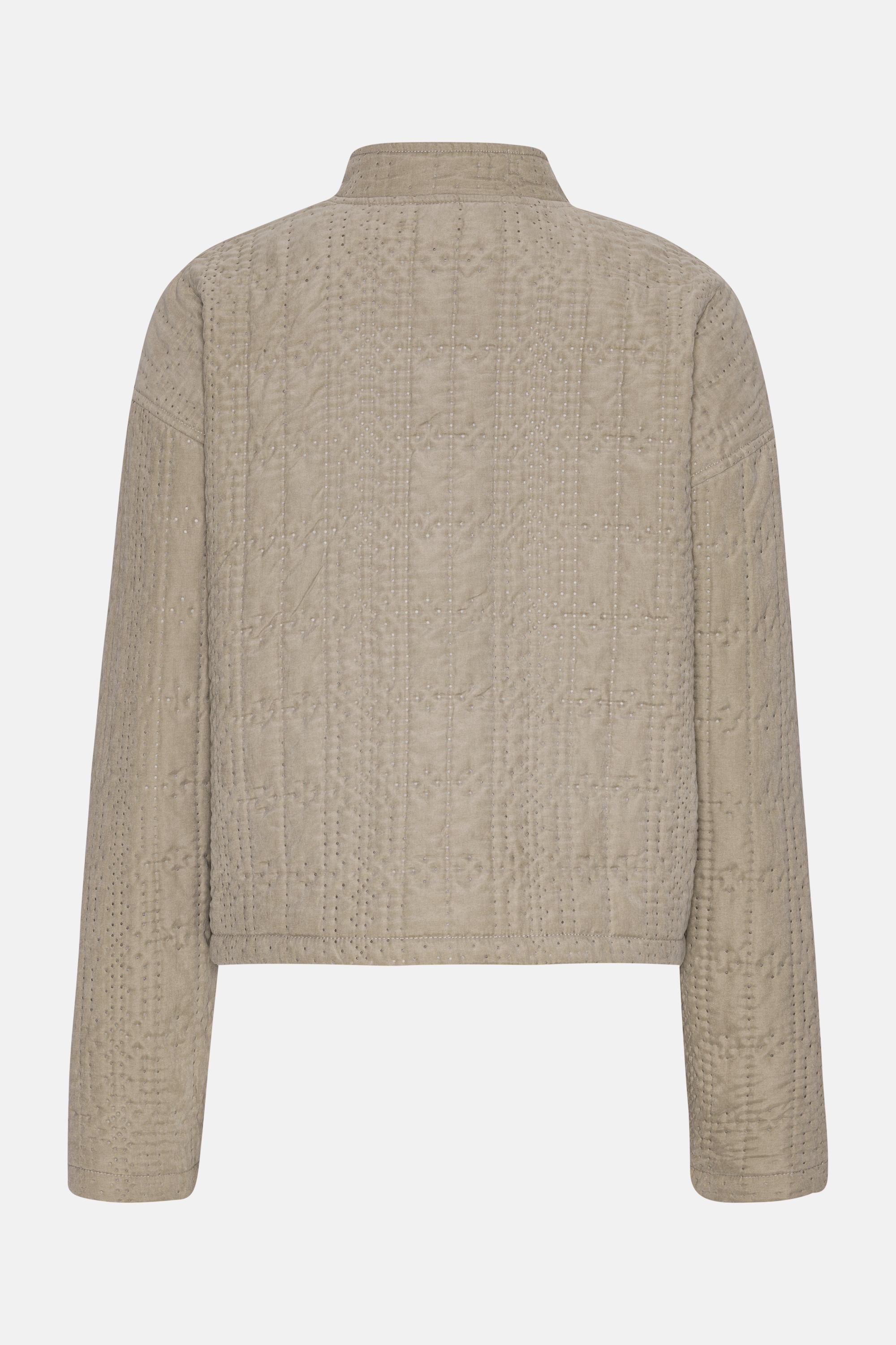 Short Quilt Jacket - Greige