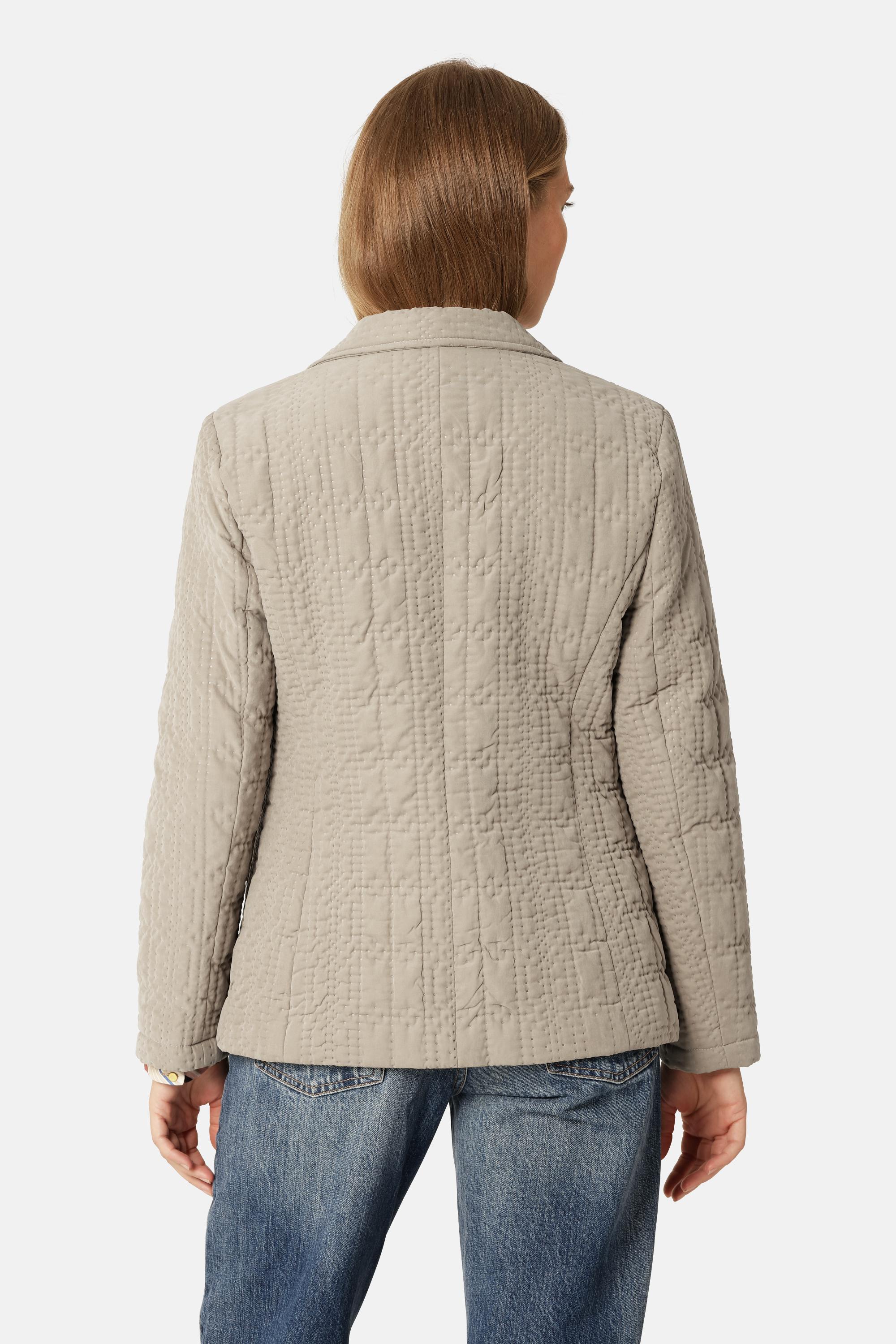Quilt Blazer - Greige
