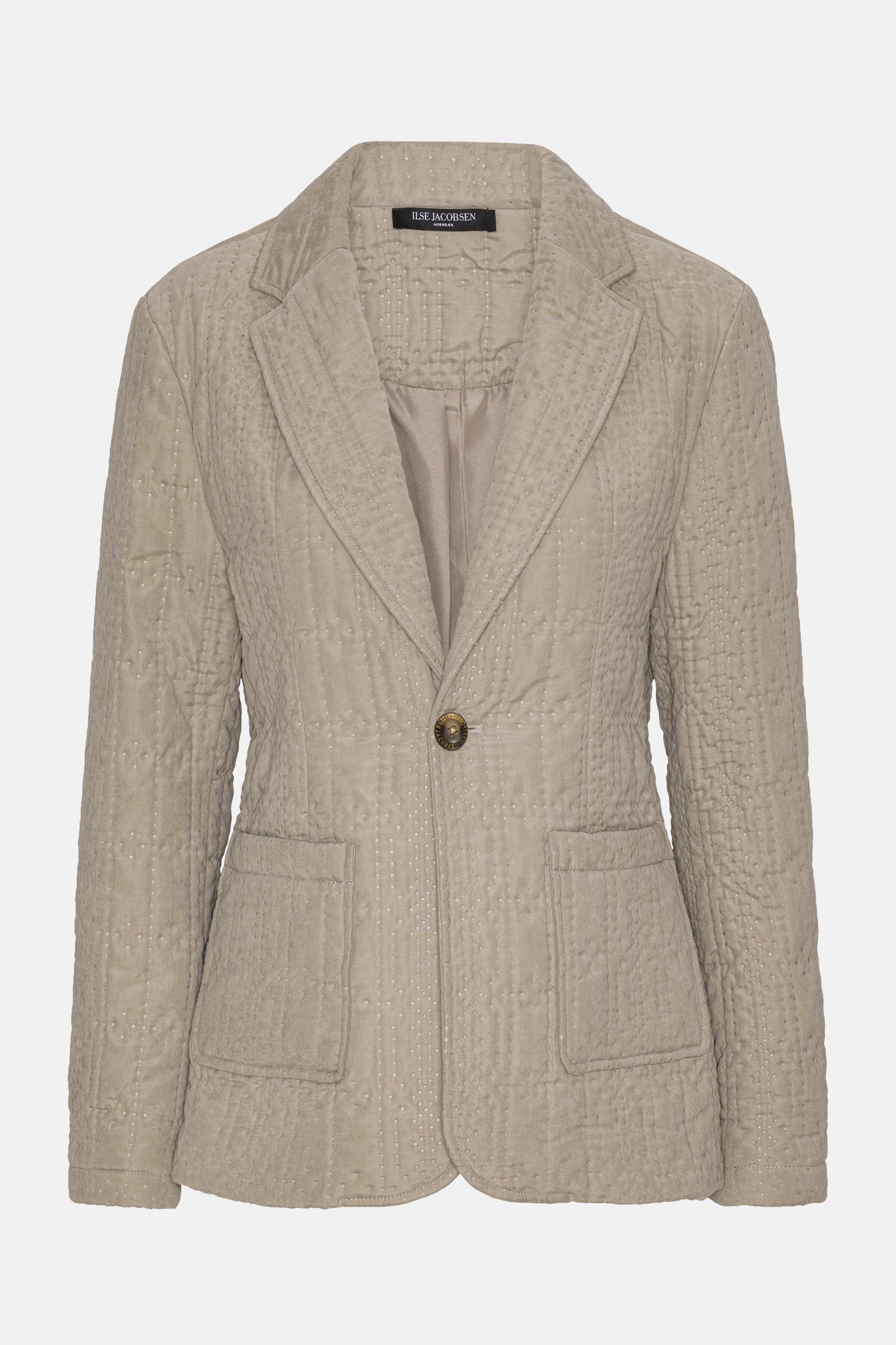 Quilt Blazer - Greige