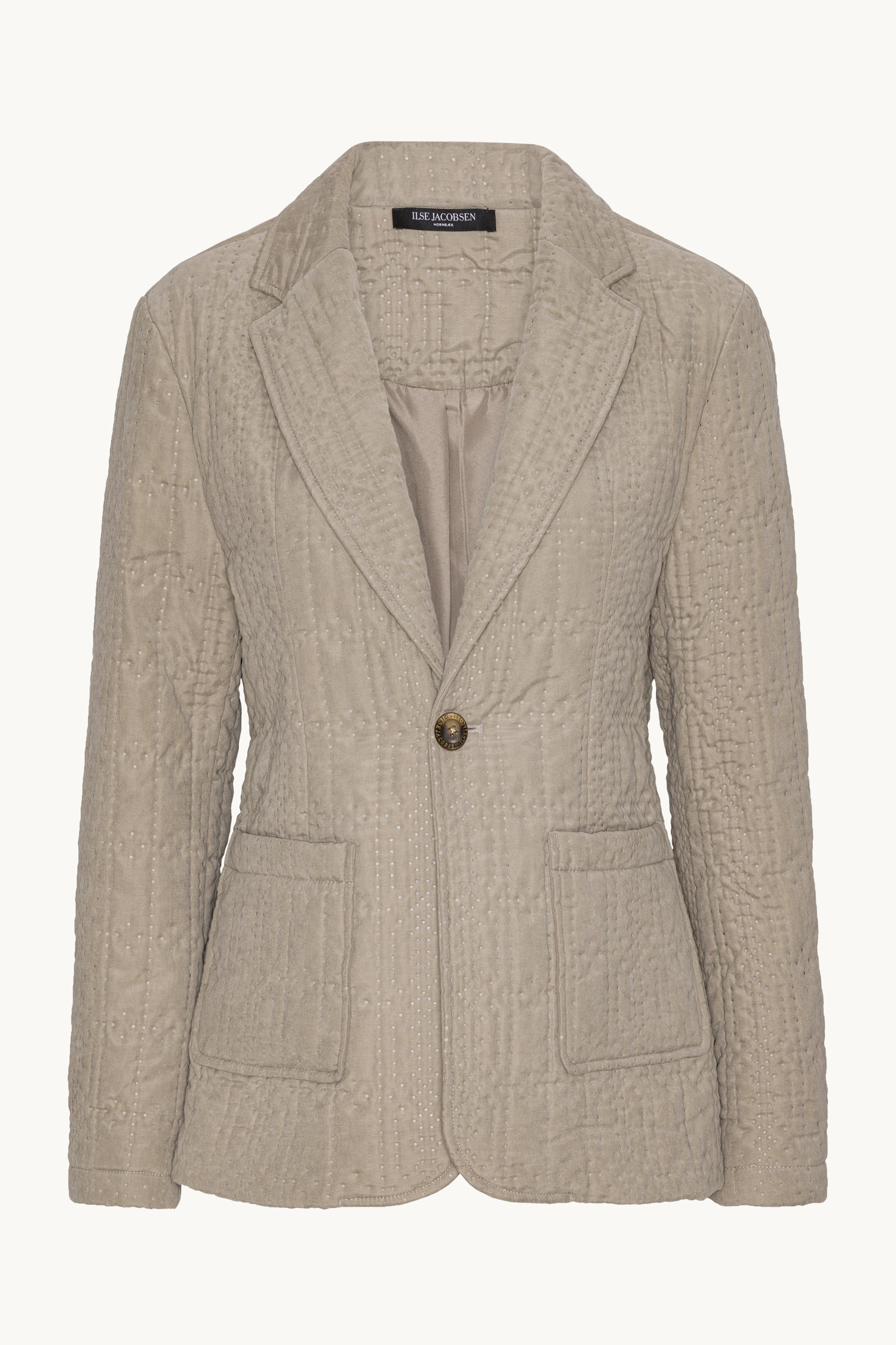 Quilt Blazer - Greige