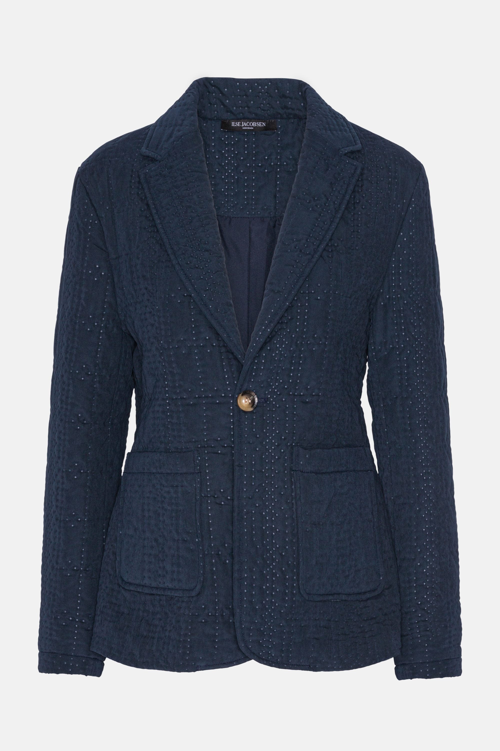 Quilt Blazer - Dark Indigo