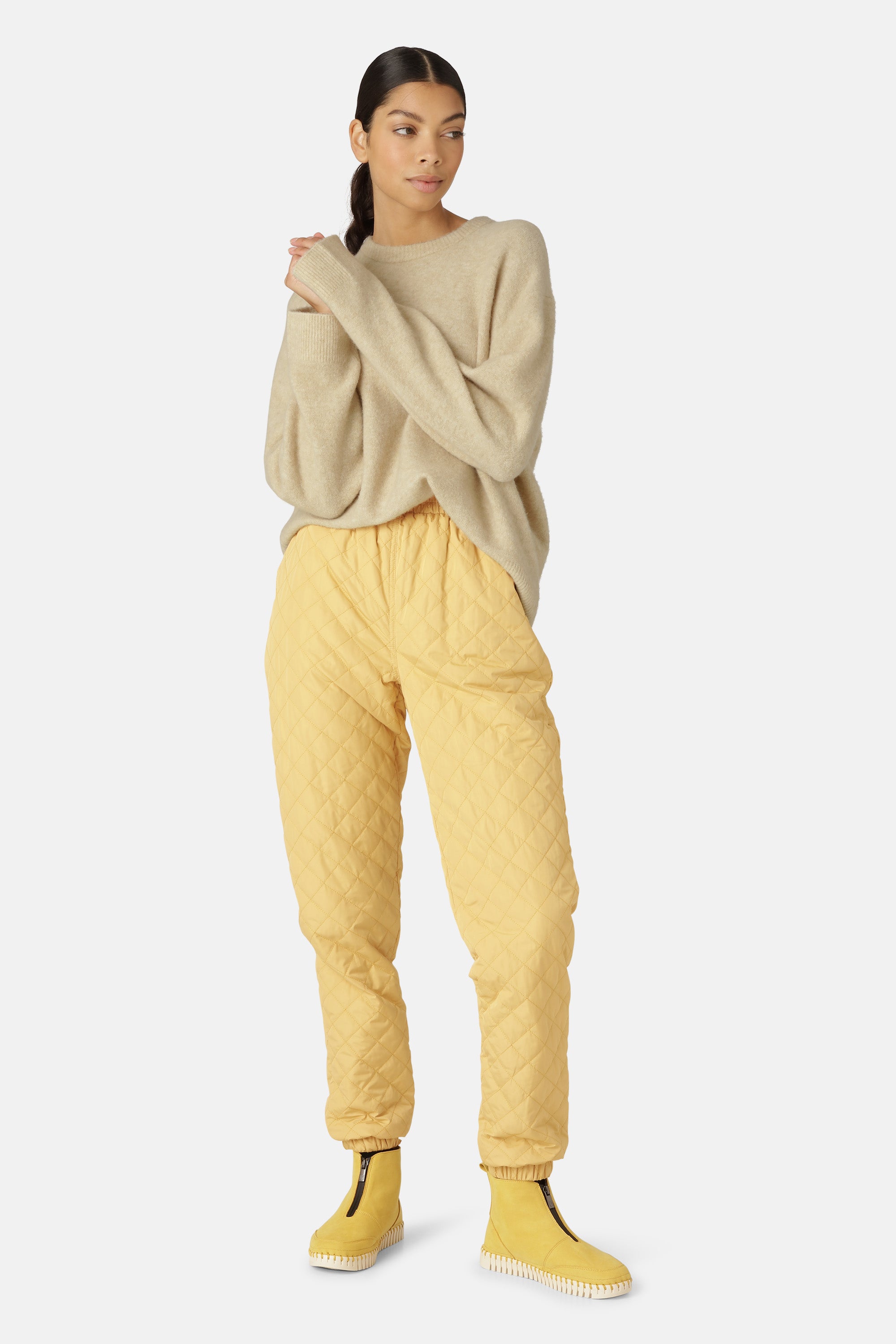 Ilse Jacobsen Hornbæk Outerwear Quilt Pants Trousers 844 Marigold
