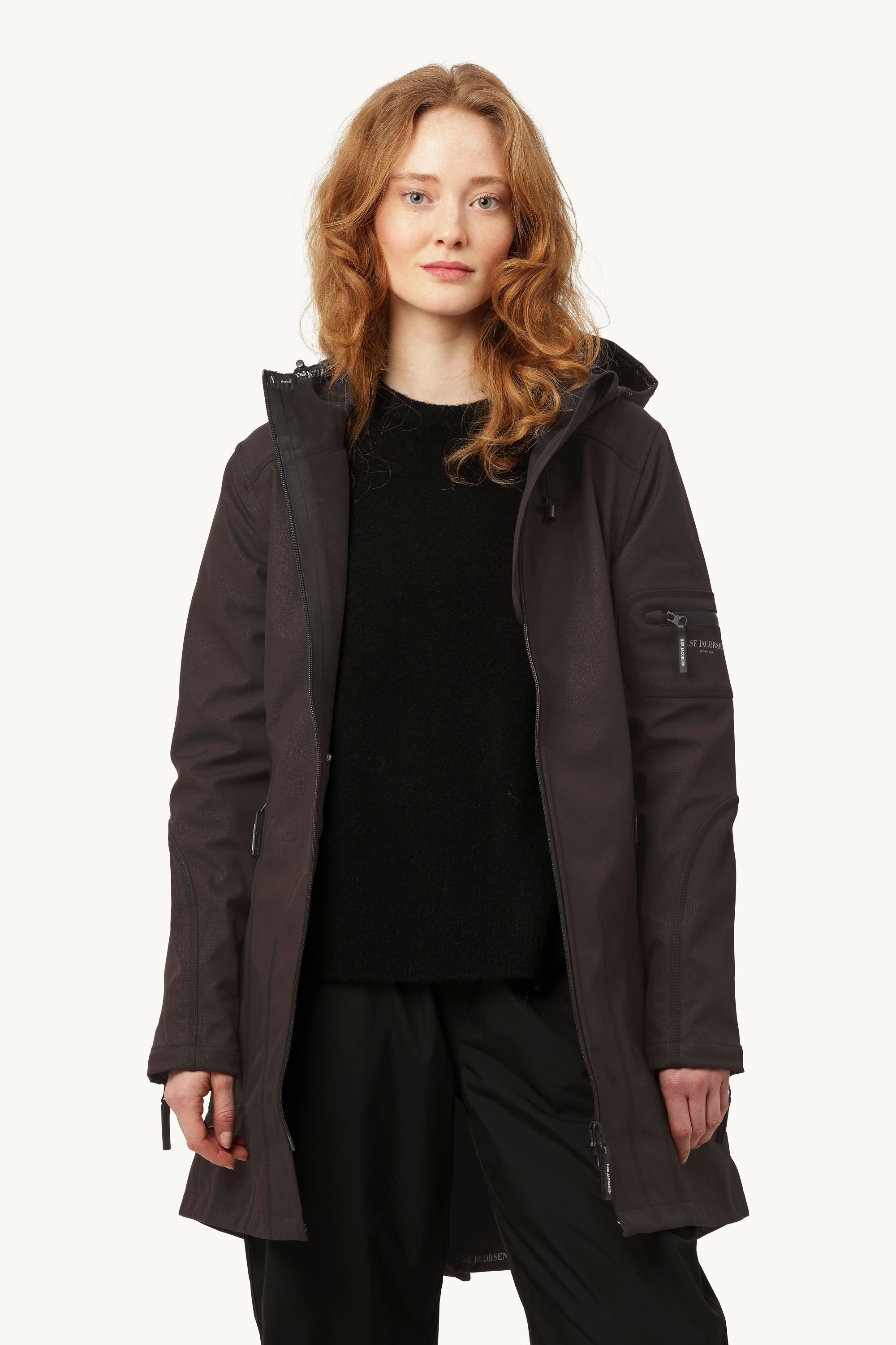 ILSE JACOBSEN ブラックレインコート38 Long Rain Jacket – Hill's Dry Goods
