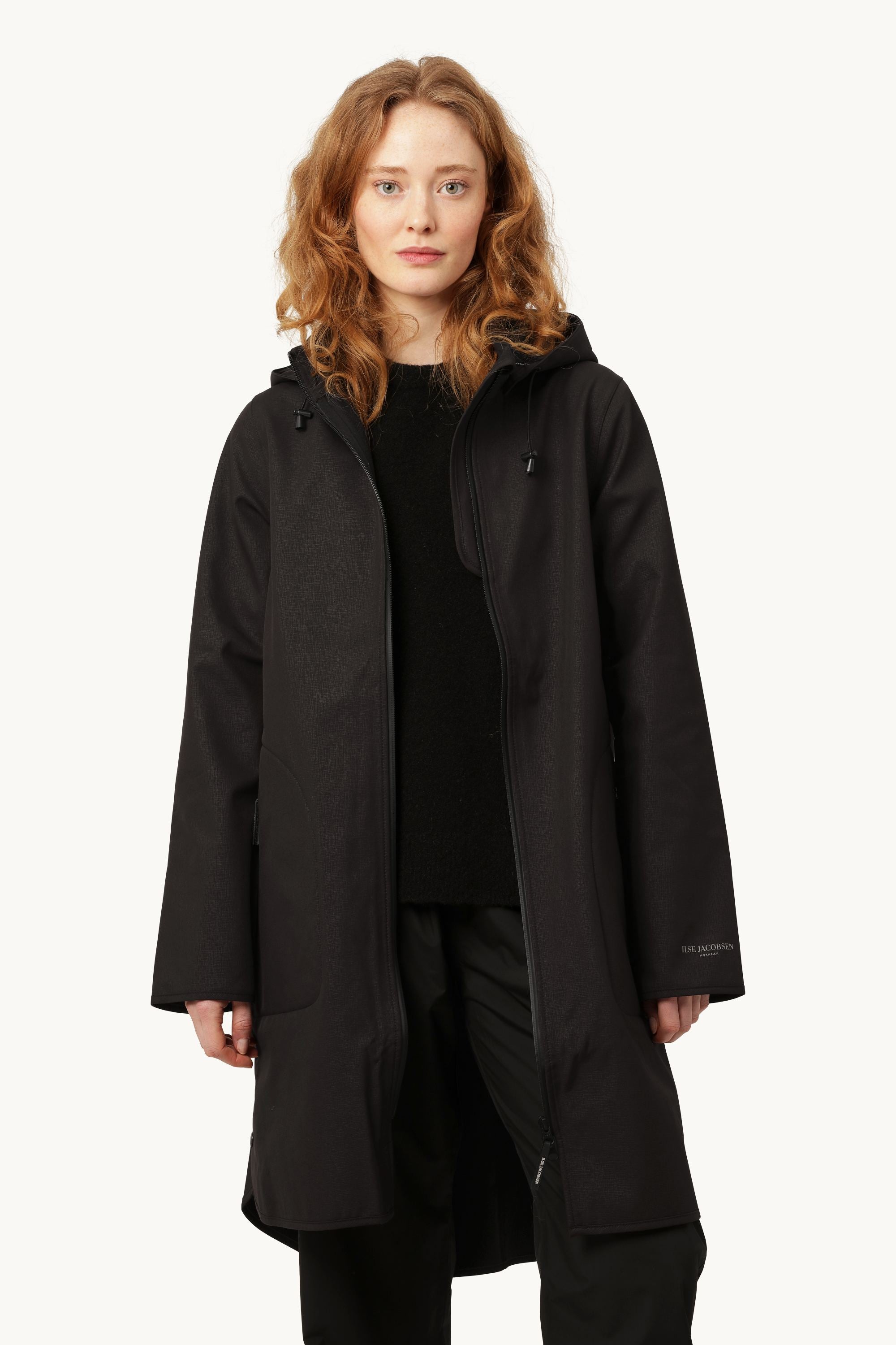 Softshell Raincoat A-line - Black