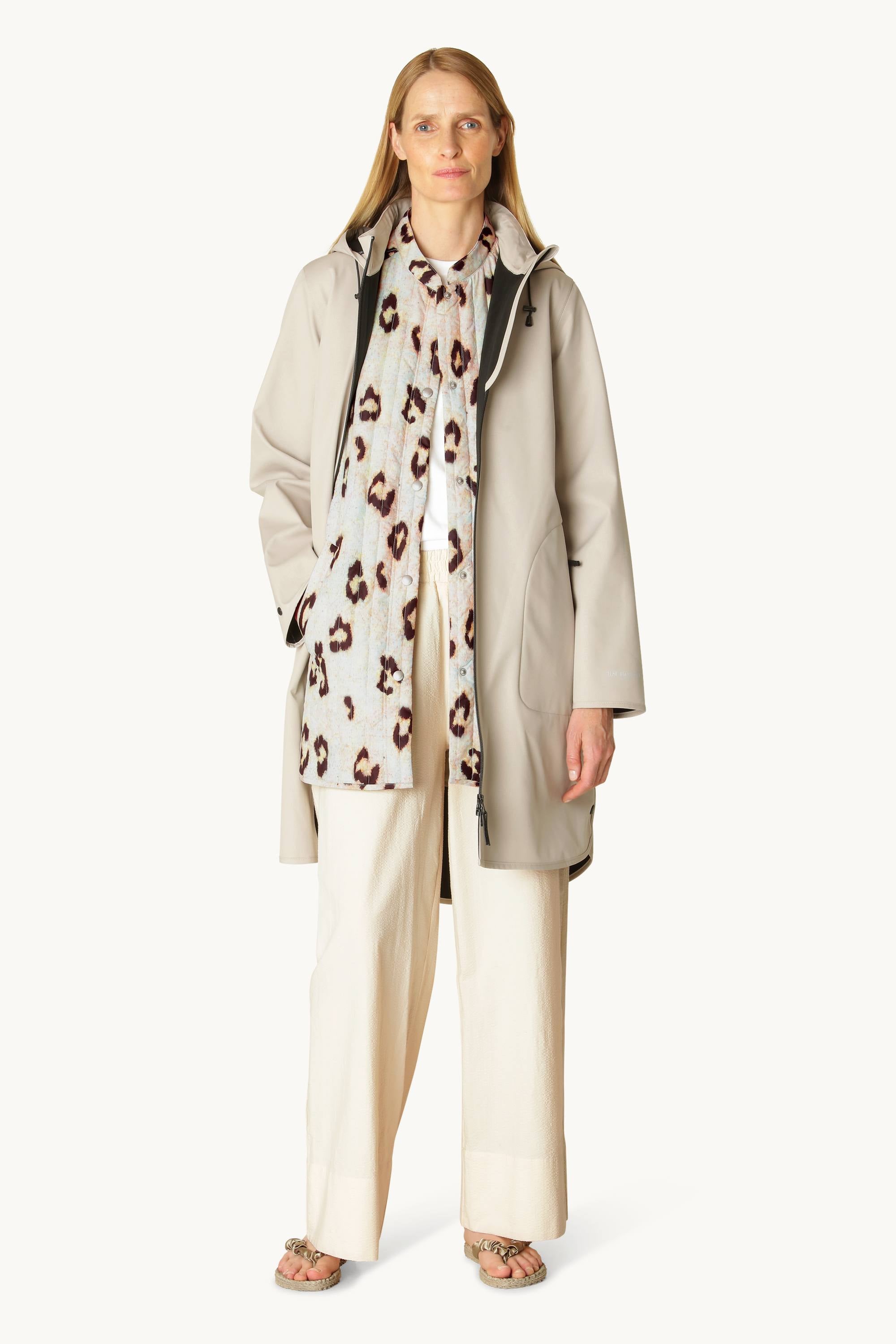 Softshell Raincoat A-line - Chateau Gray