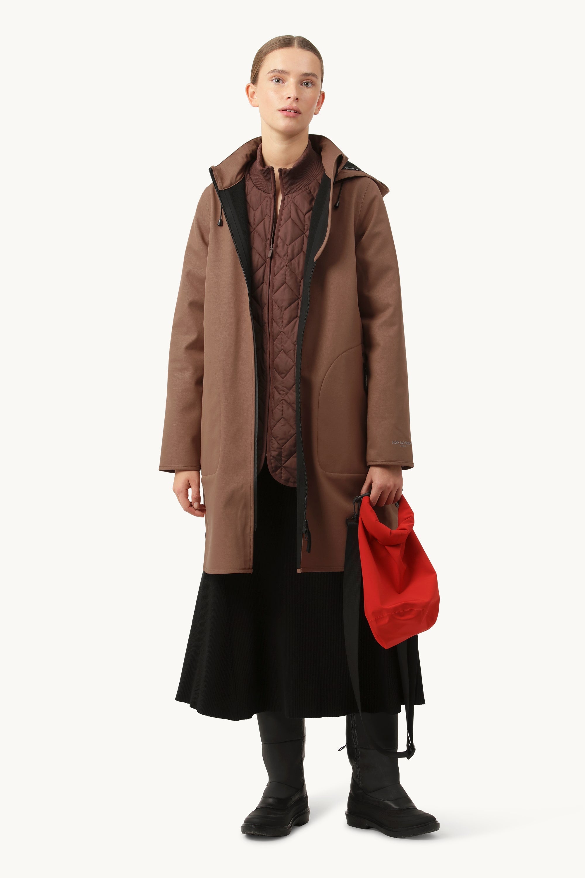 Softshell Raincoat A-line - Acorn