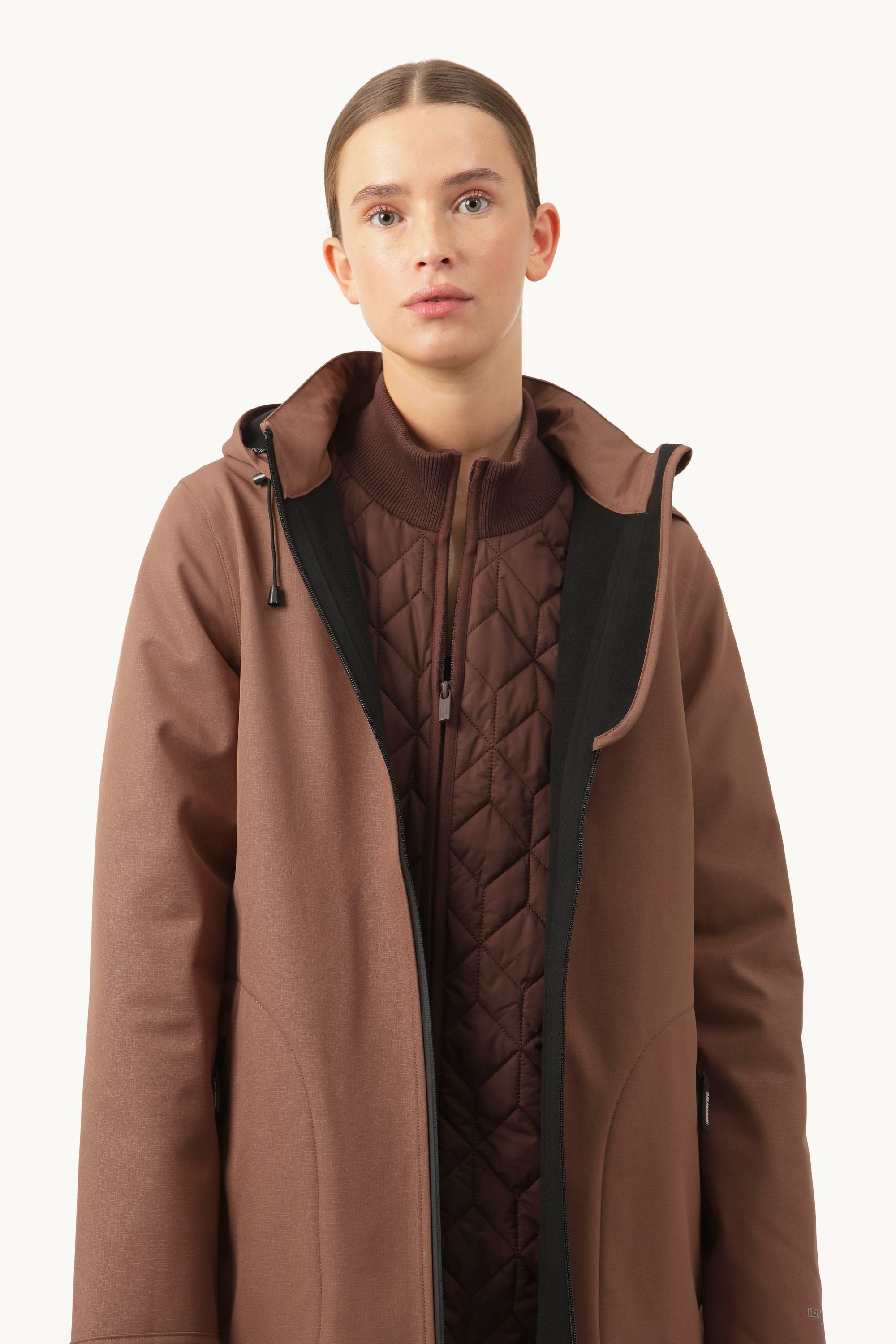Softshell Raincoat A-line - Acorn