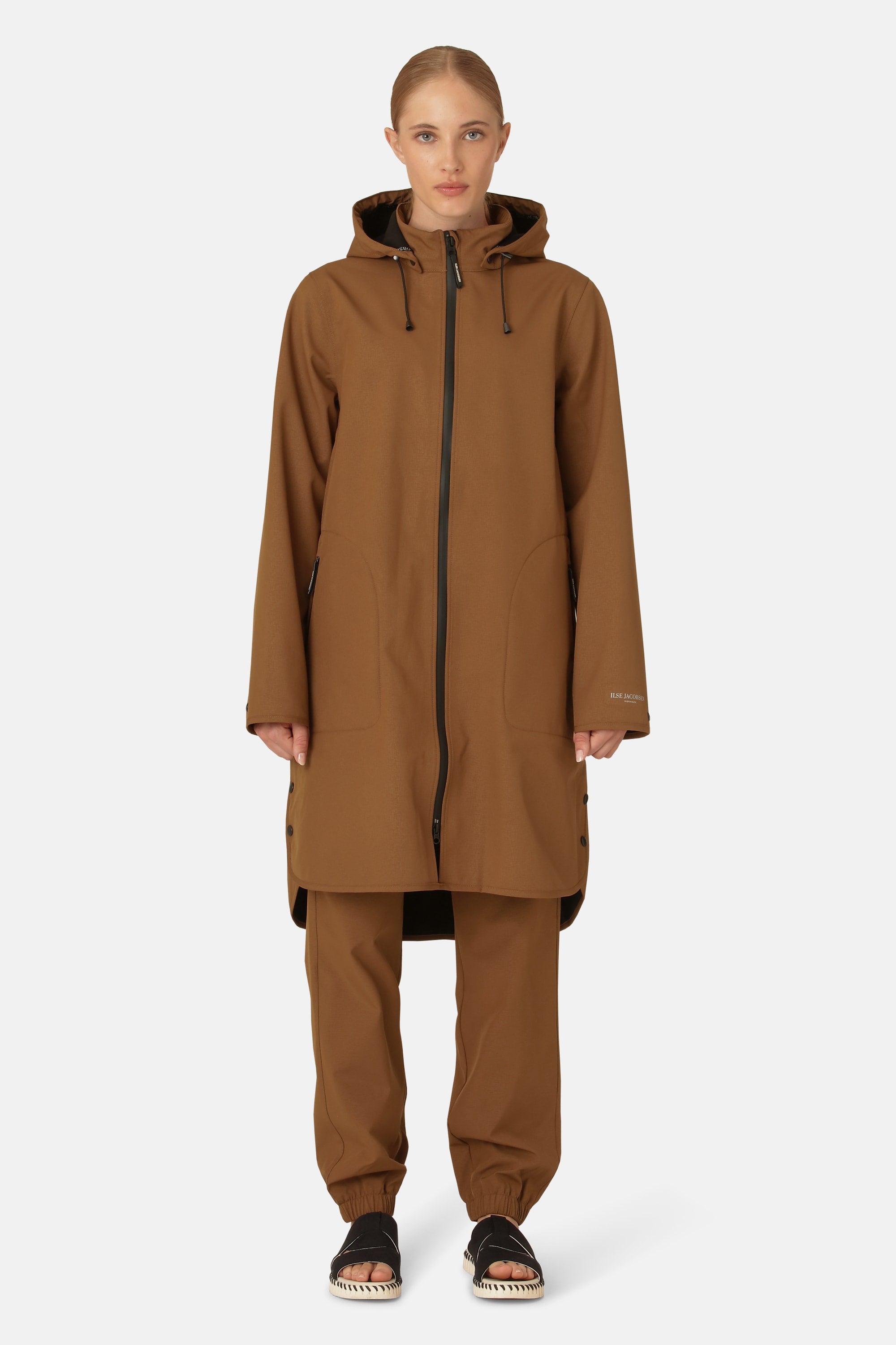 Softshell Raincoat A-line - Walnut
