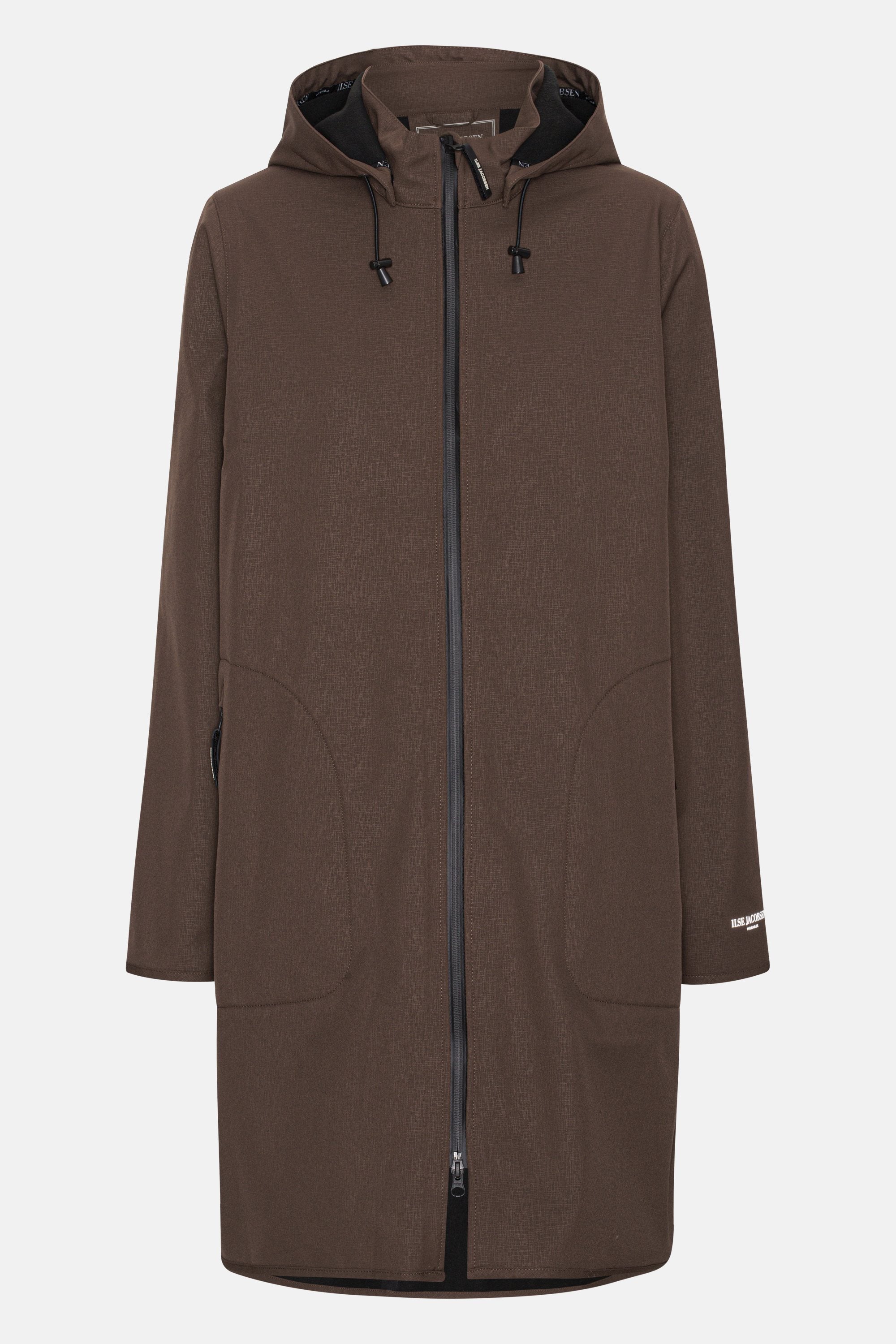 Softshell Raincoat A-line - Chocolate Brown
