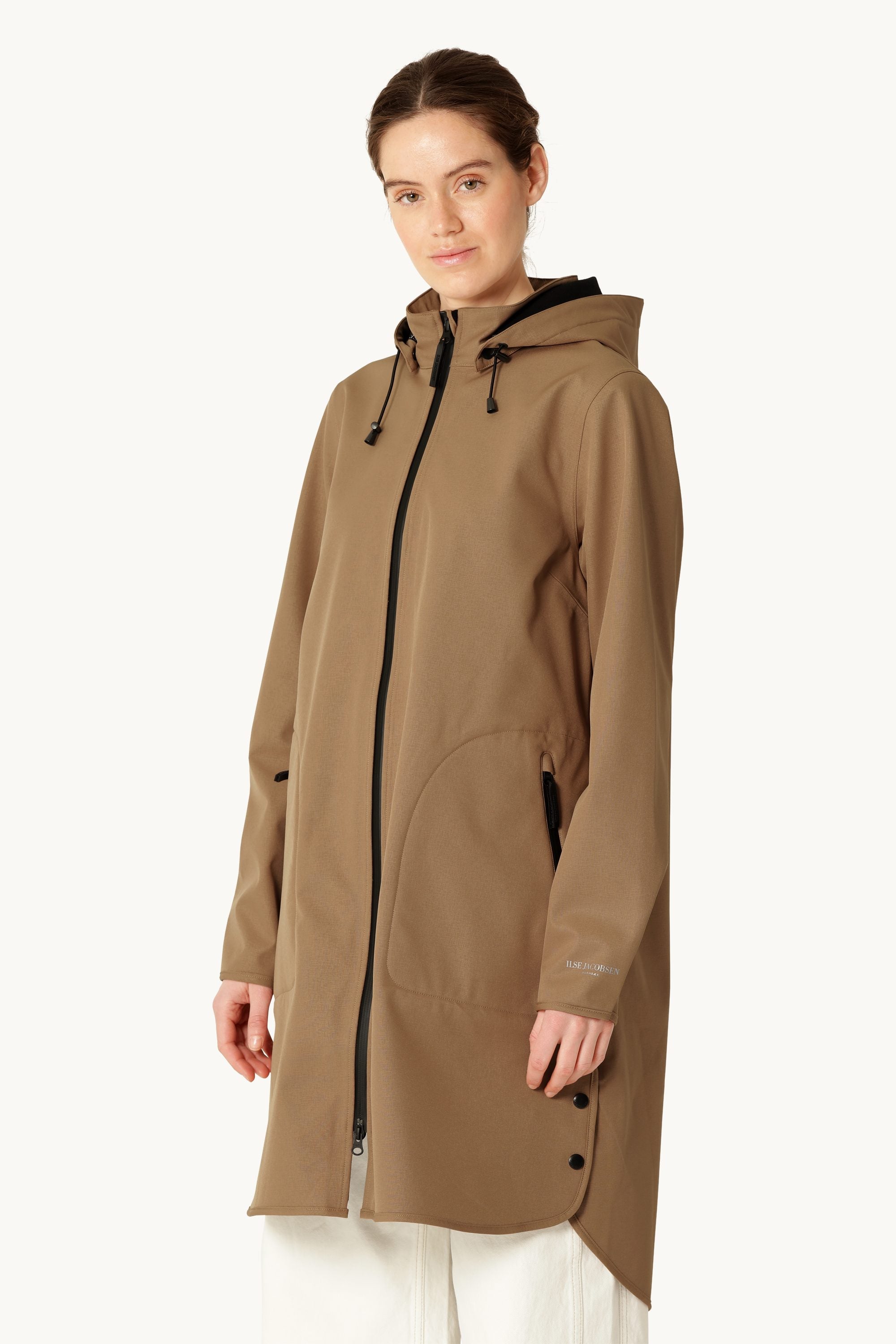 Softshell Raincoat A-line - Mocca