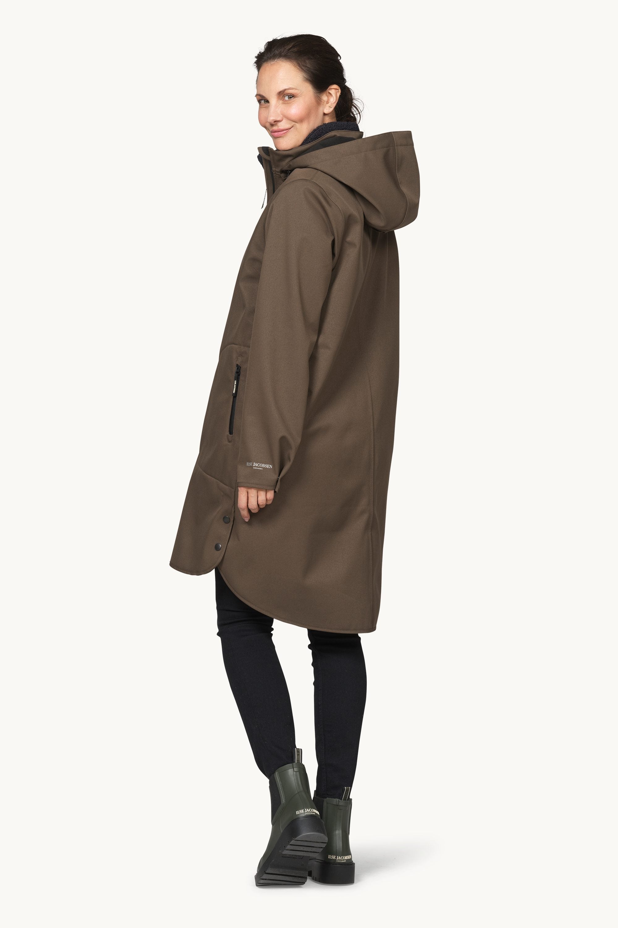 Softshell Raincoat A-line - Wren