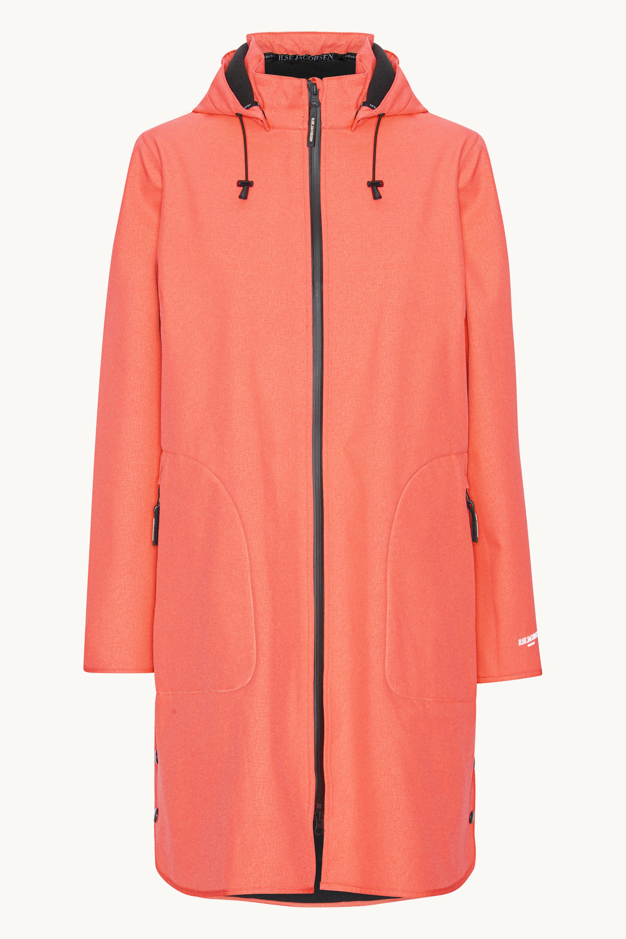 Softshell Raincoat A-line - Spiced Coral